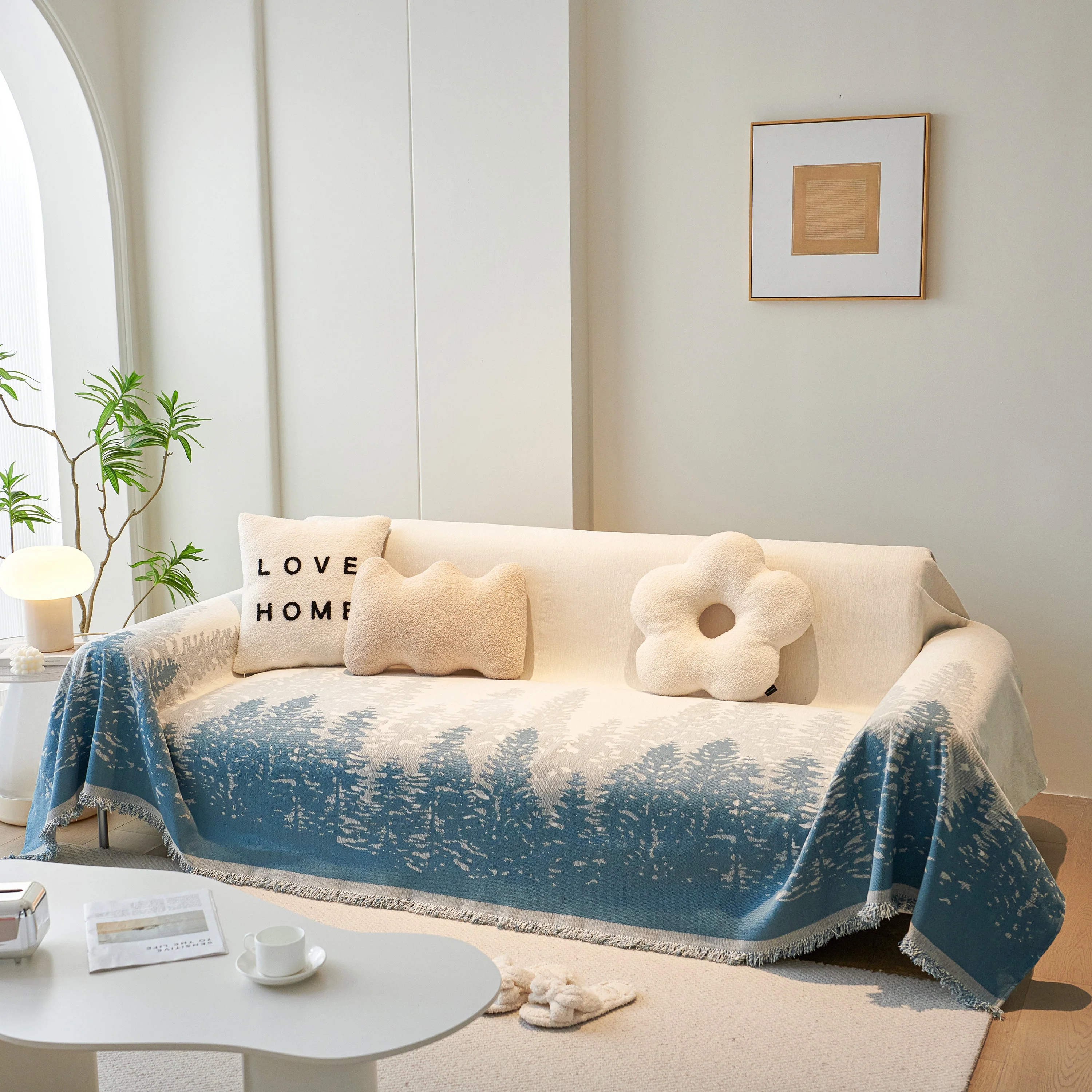 Chenille Grove Sofa Cover Blanket Furniture Protector, Couch Protector Sofa Throw Cover for Couches - Image 10