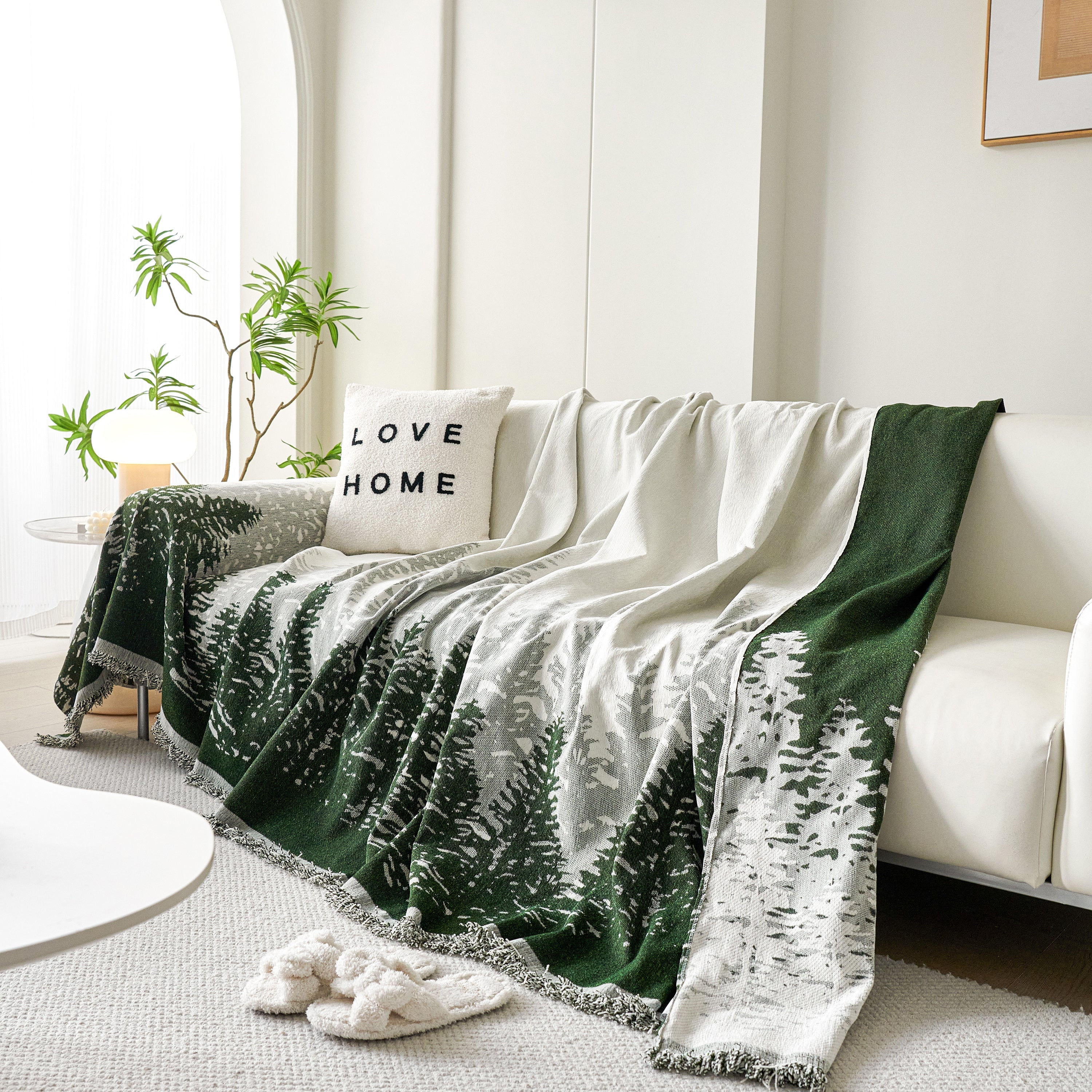 Chenille Grove Sofa Cover Blanket Furniture Protector, Couch Protector Sofa Throw Cover for Couches - Image 101