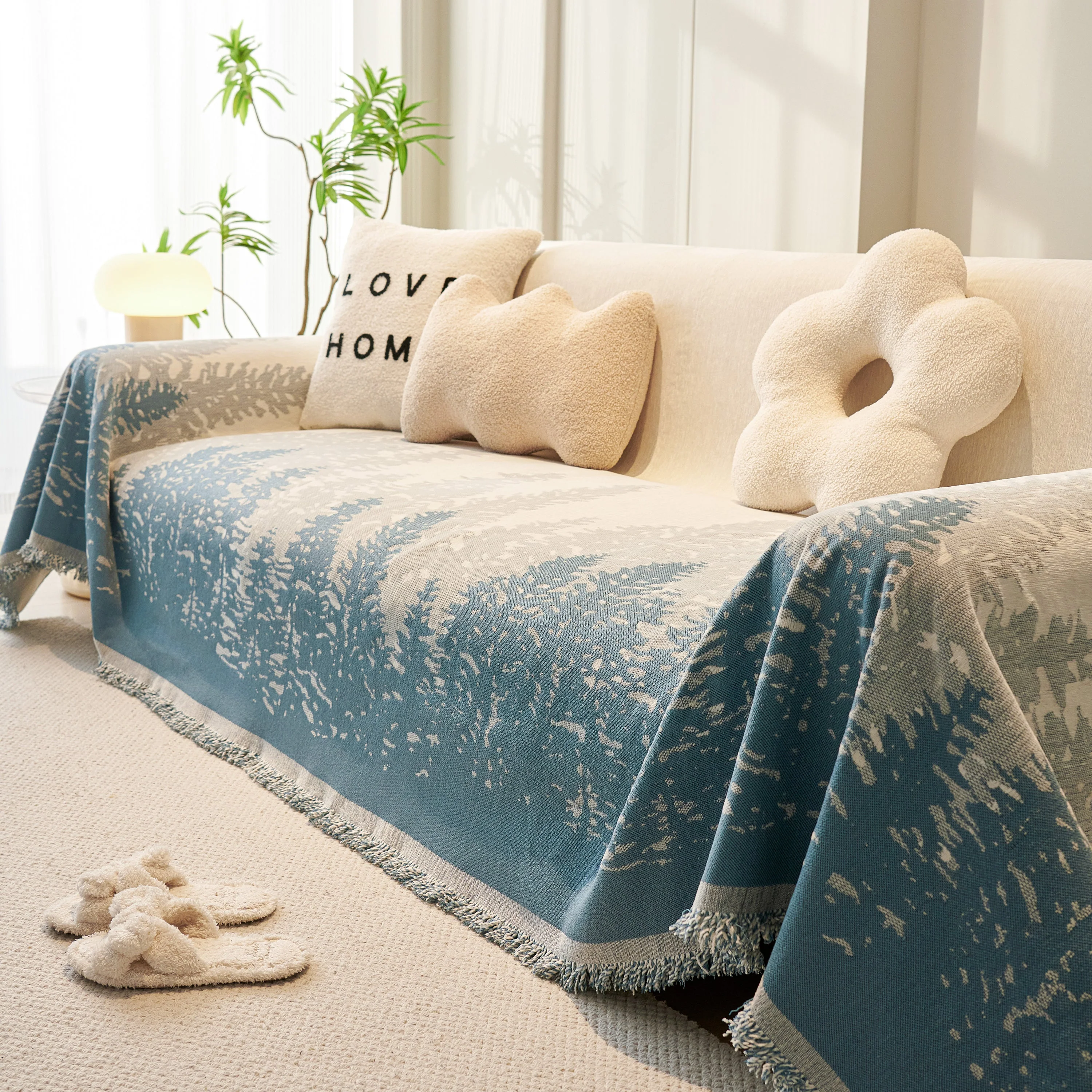 Chenille Grove Sofa Cover Blanket Furniture Protector, Couch Protector Sofa Throw Cover for Couches - Image 12