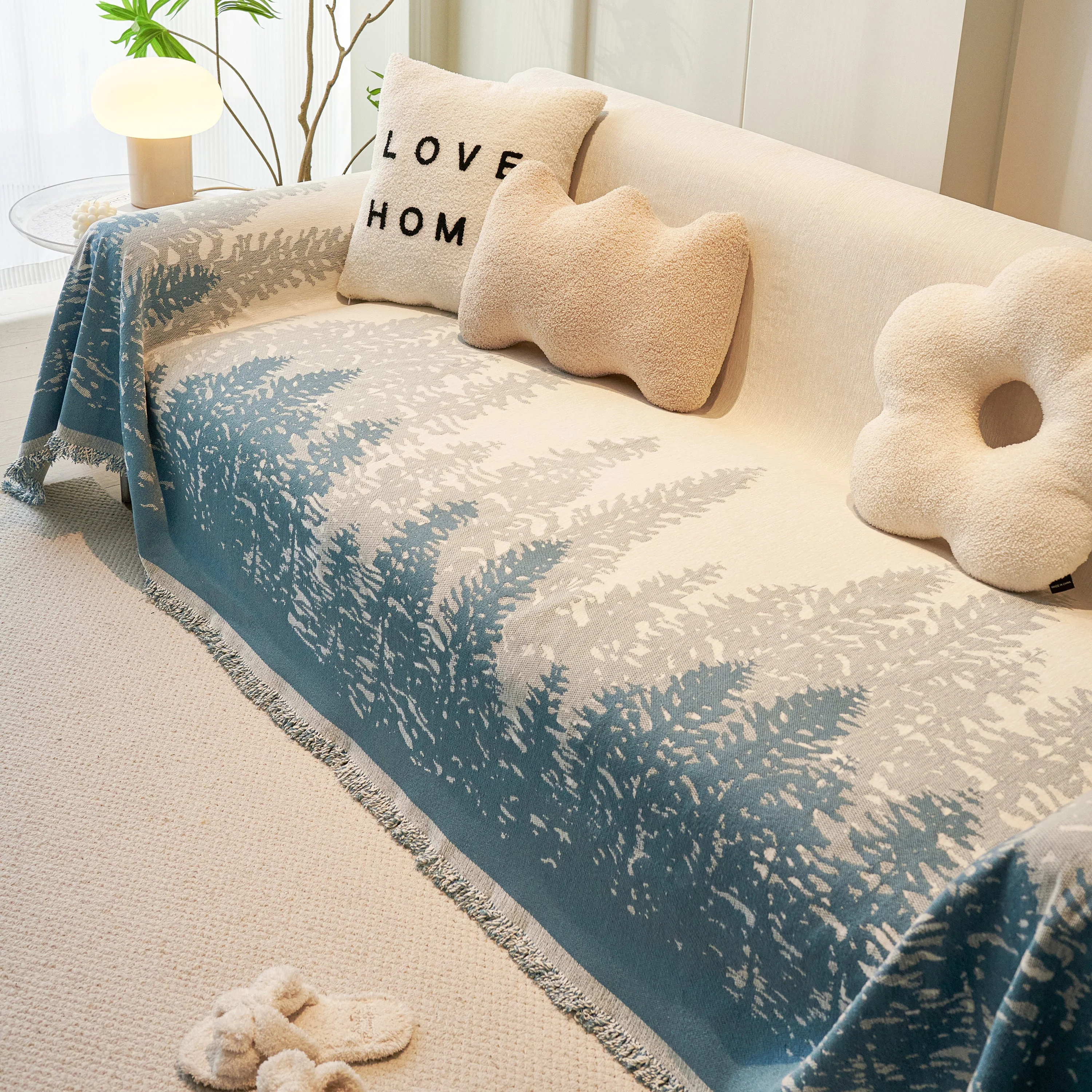 Chenille Grove Sofa Cover Blanket Furniture Protector, Couch Protector Sofa Throw Cover for Couches - Image 14