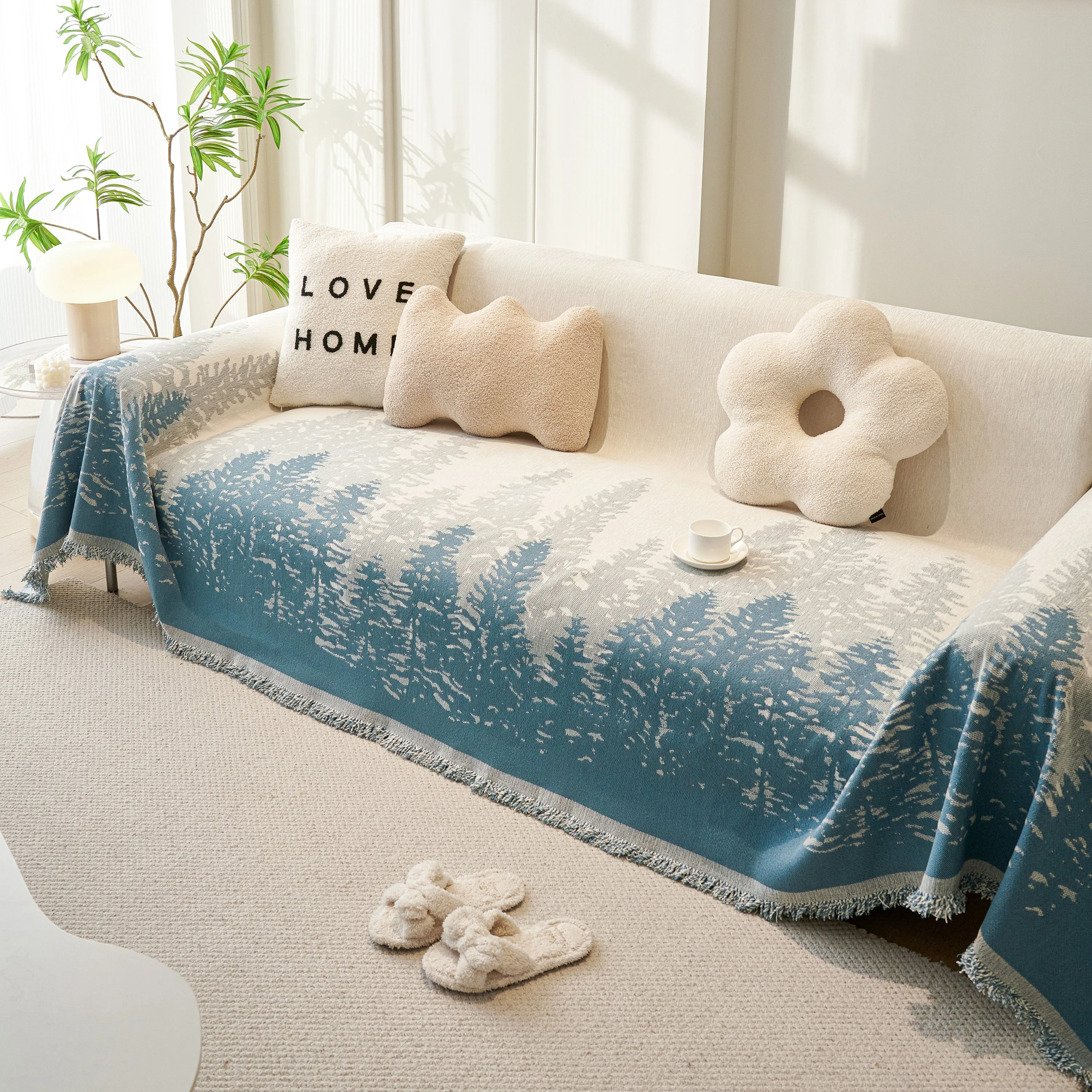 Chenille Grove Sofa Cover Blanket Furniture Protector, Couch Protector Sofa Throw Cover for Couches - Image 19