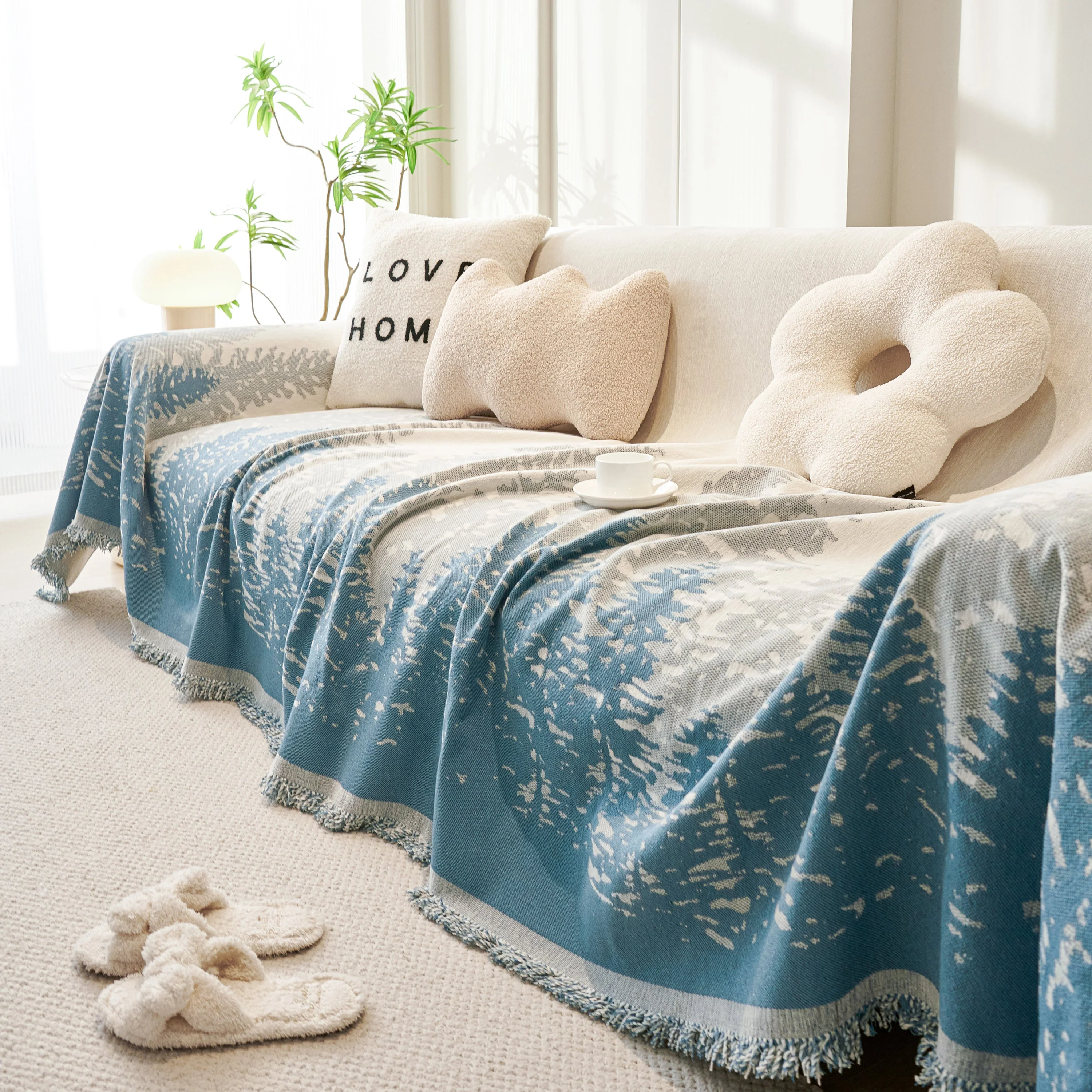 Chenille Grove Sofa Cover Blanket Furniture Protector, Couch Protector Sofa Throw Cover for Couches - Image 21