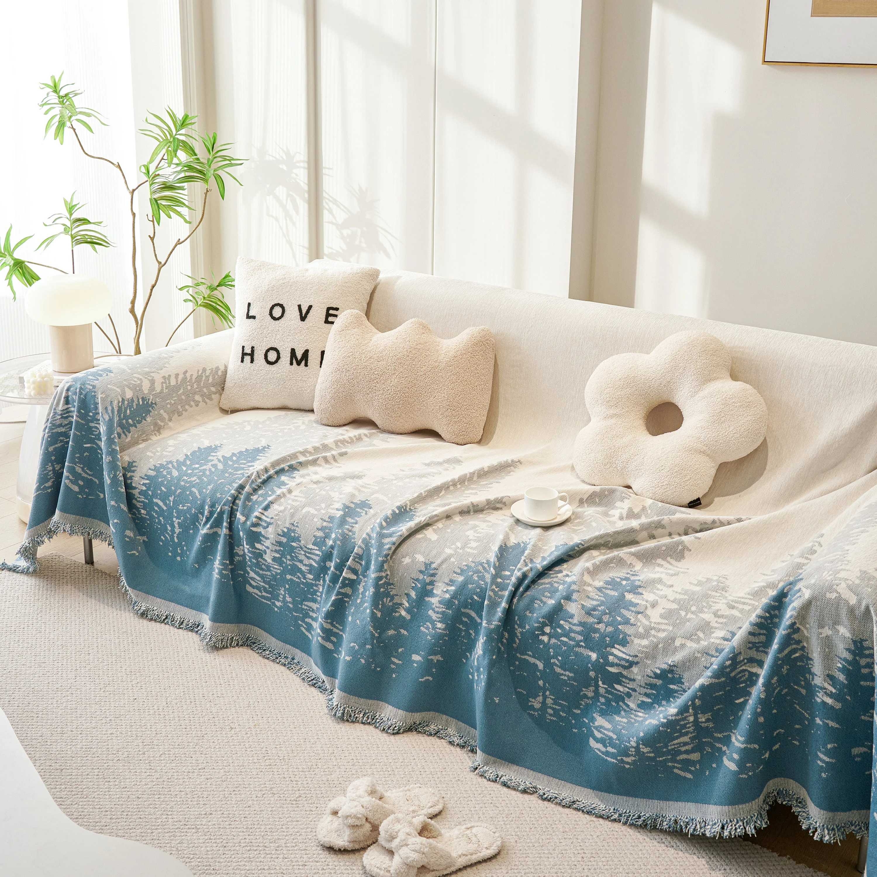 Chenille Grove Sofa Cover Blanket Furniture Protector, Couch Protector Sofa Throw Cover for Couches - Image 23