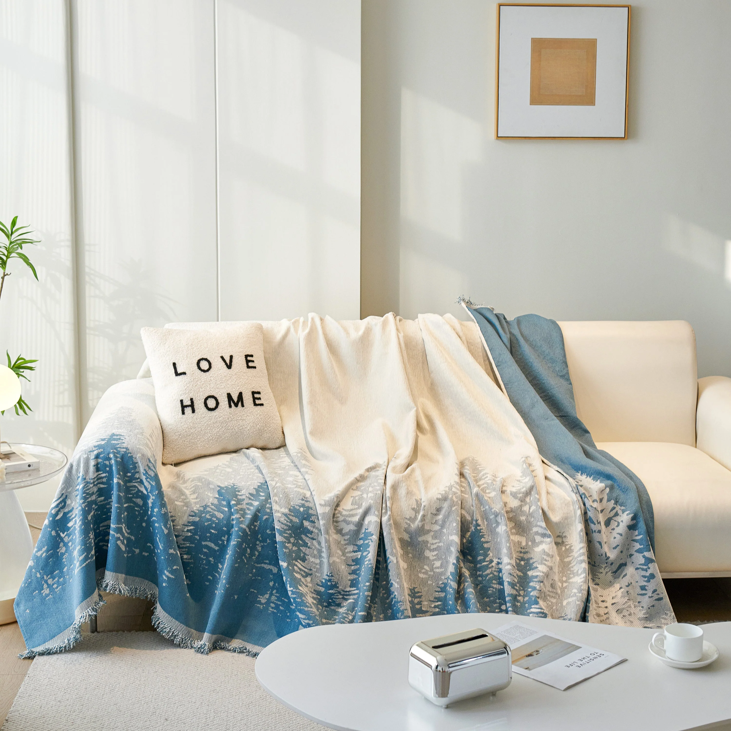 Chenille Grove Sofa Cover Blanket Furniture Protector, Couch Protector Sofa Throw Cover for Couches - Image 26