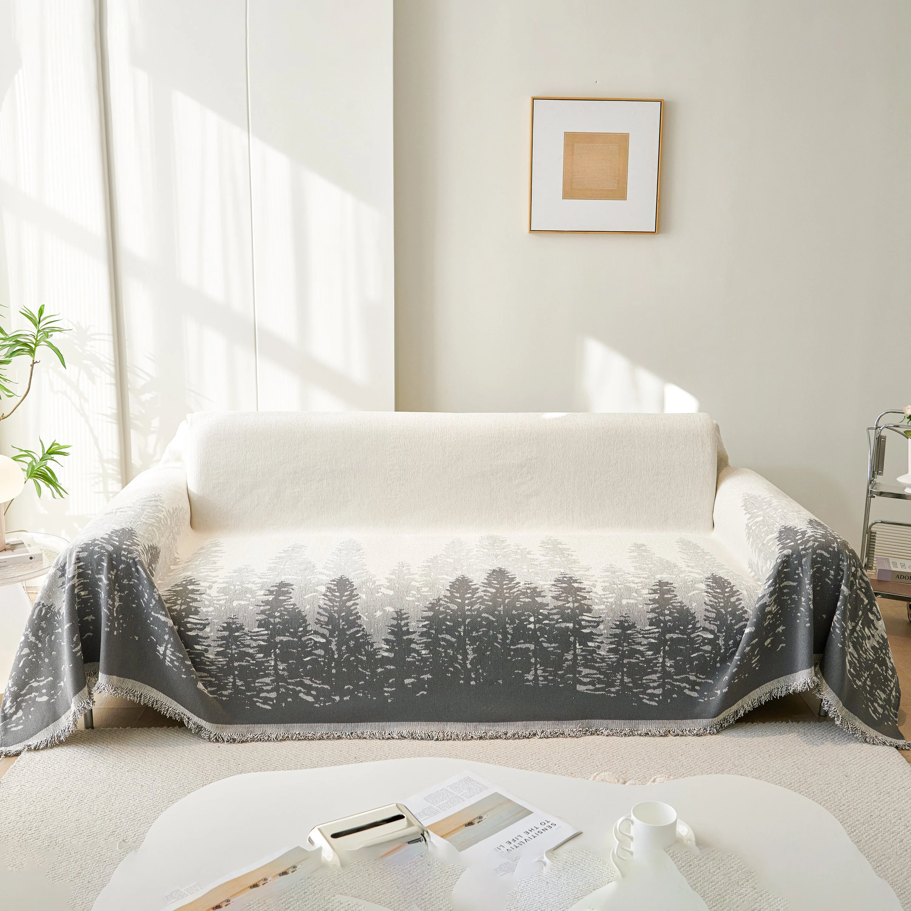 Chenille Grove Sofa Cover Blanket Furniture Protector, Couch Protector Sofa Throw Cover for Couches - Image 30