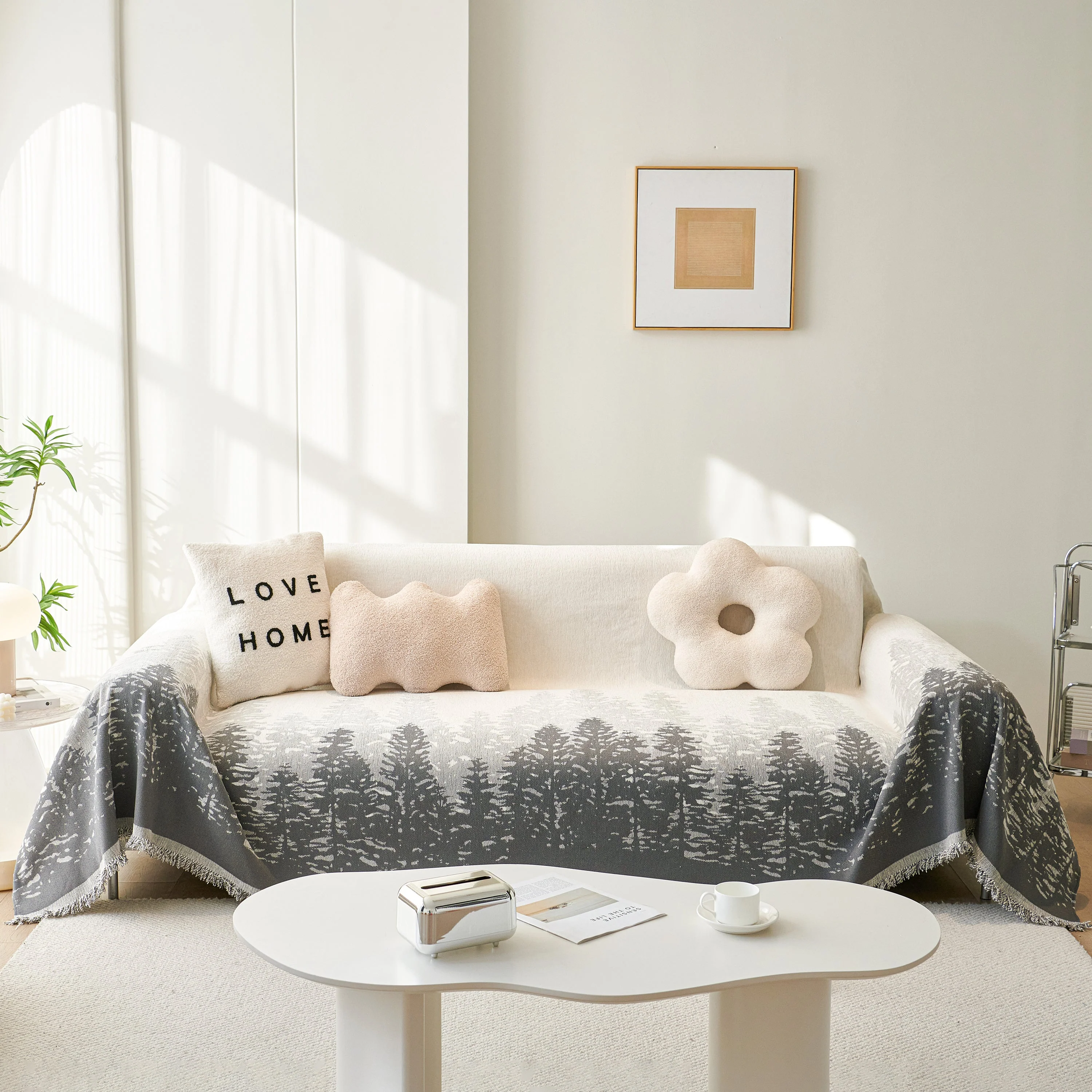 Chenille Grove Sofa Cover Blanket Furniture Protector, Couch Protector Sofa Throw Cover for Couches - Image 57