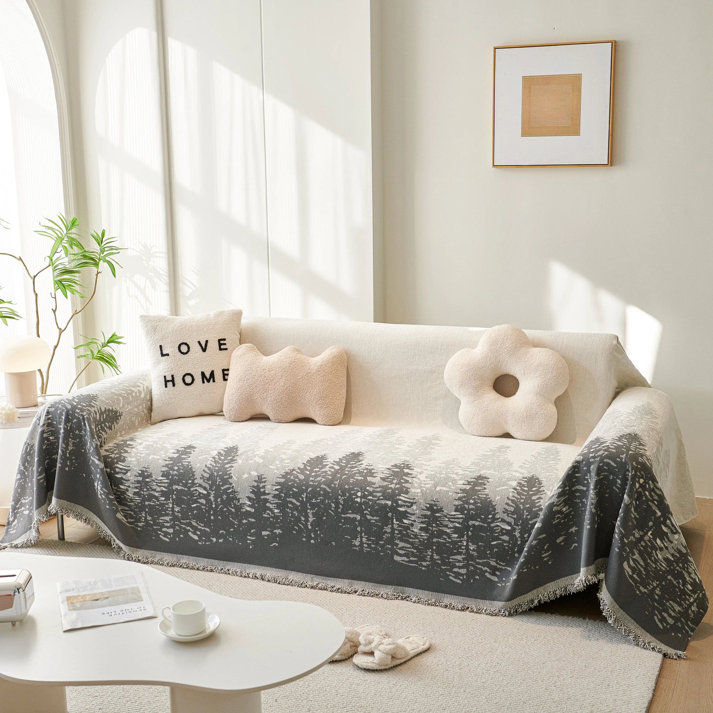 Chenille Grove Sofa Cover Blanket Furniture Protector, Couch Protector Sofa Throw Cover for Couches - Image 59