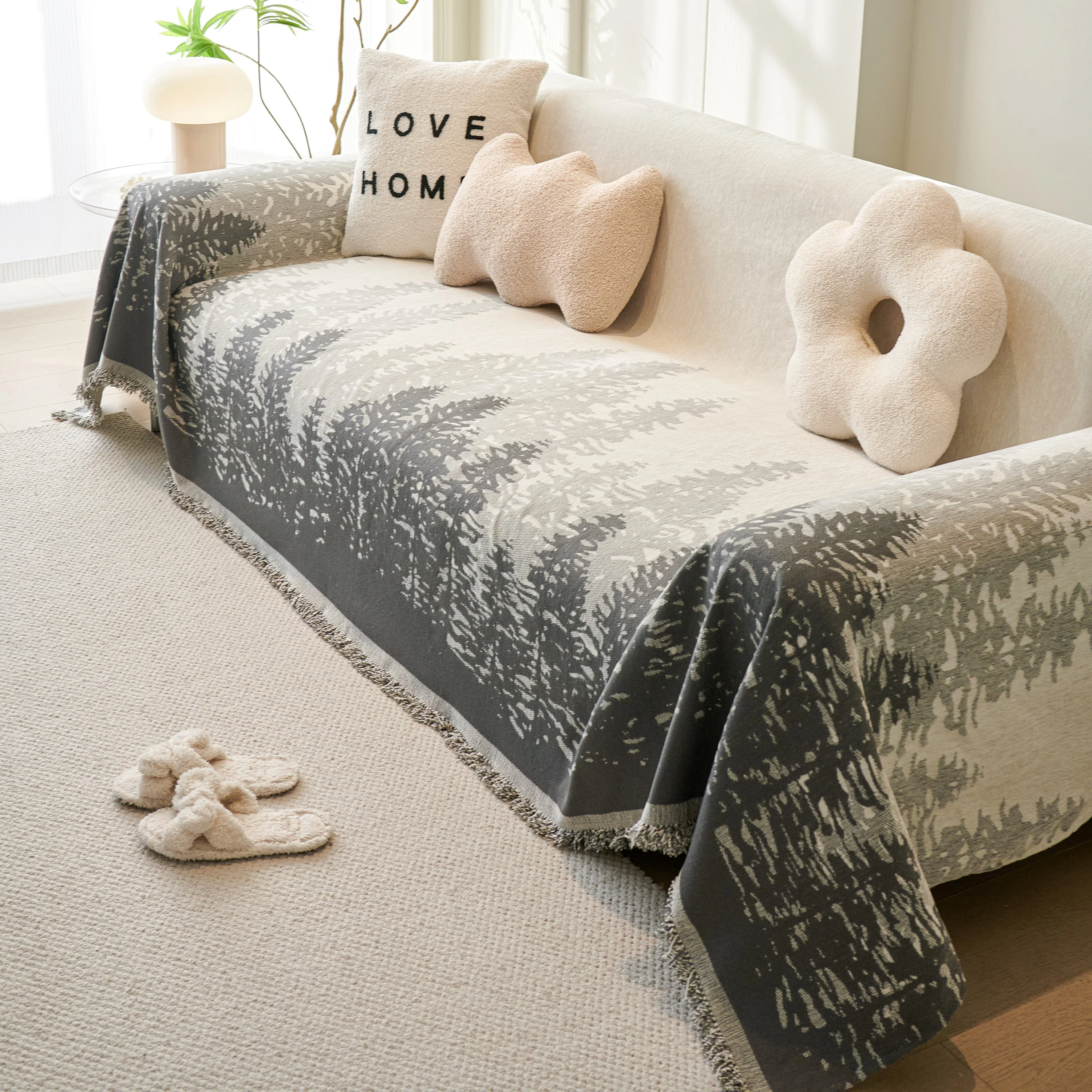 Chenille Grove Sofa Cover Blanket Furniture Protector, Couch Protector Sofa Throw Cover for Couches - Image 60