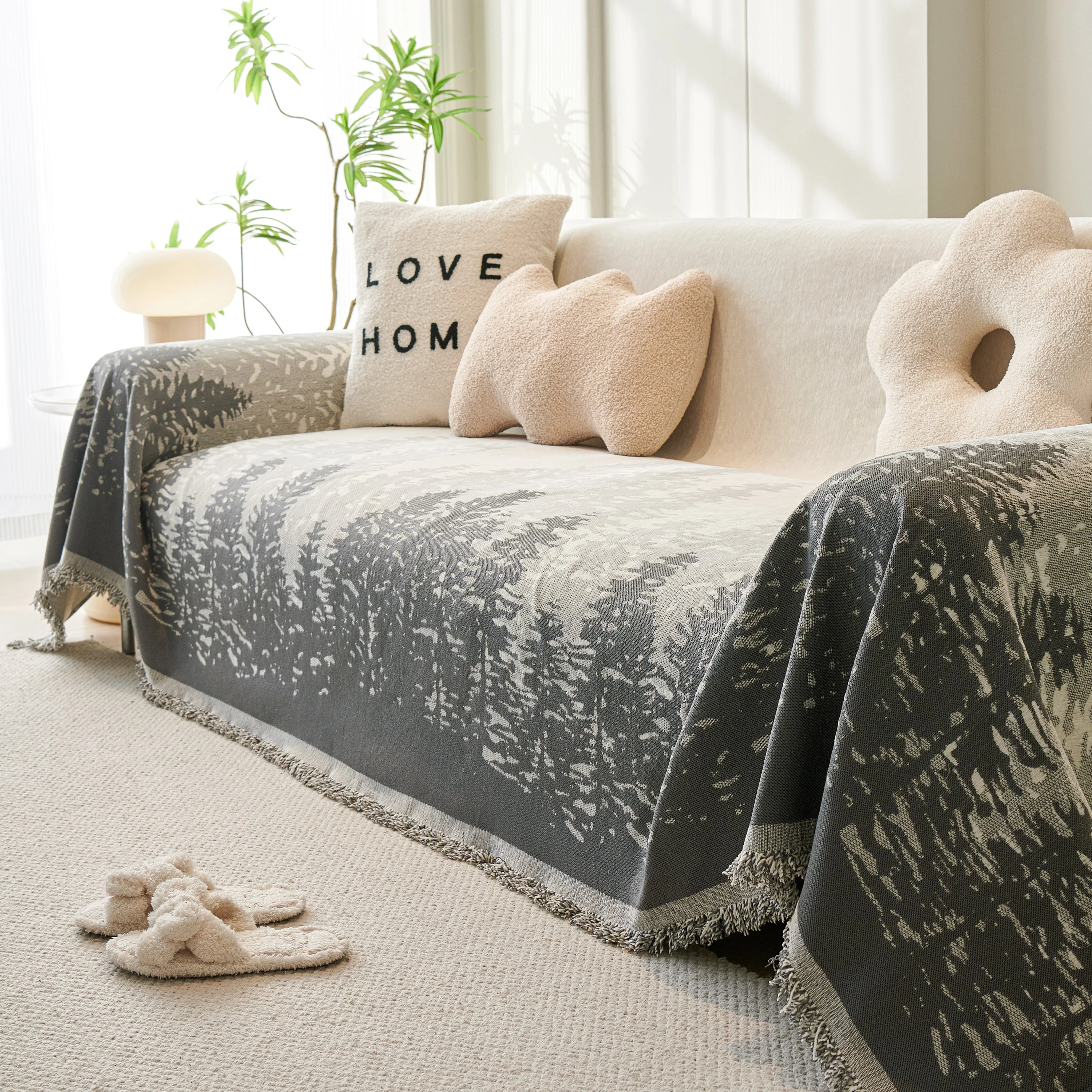 Chenille Grove Sofa Cover Blanket Furniture Protector, Couch Protector Sofa Throw Cover for Couches - Image 61