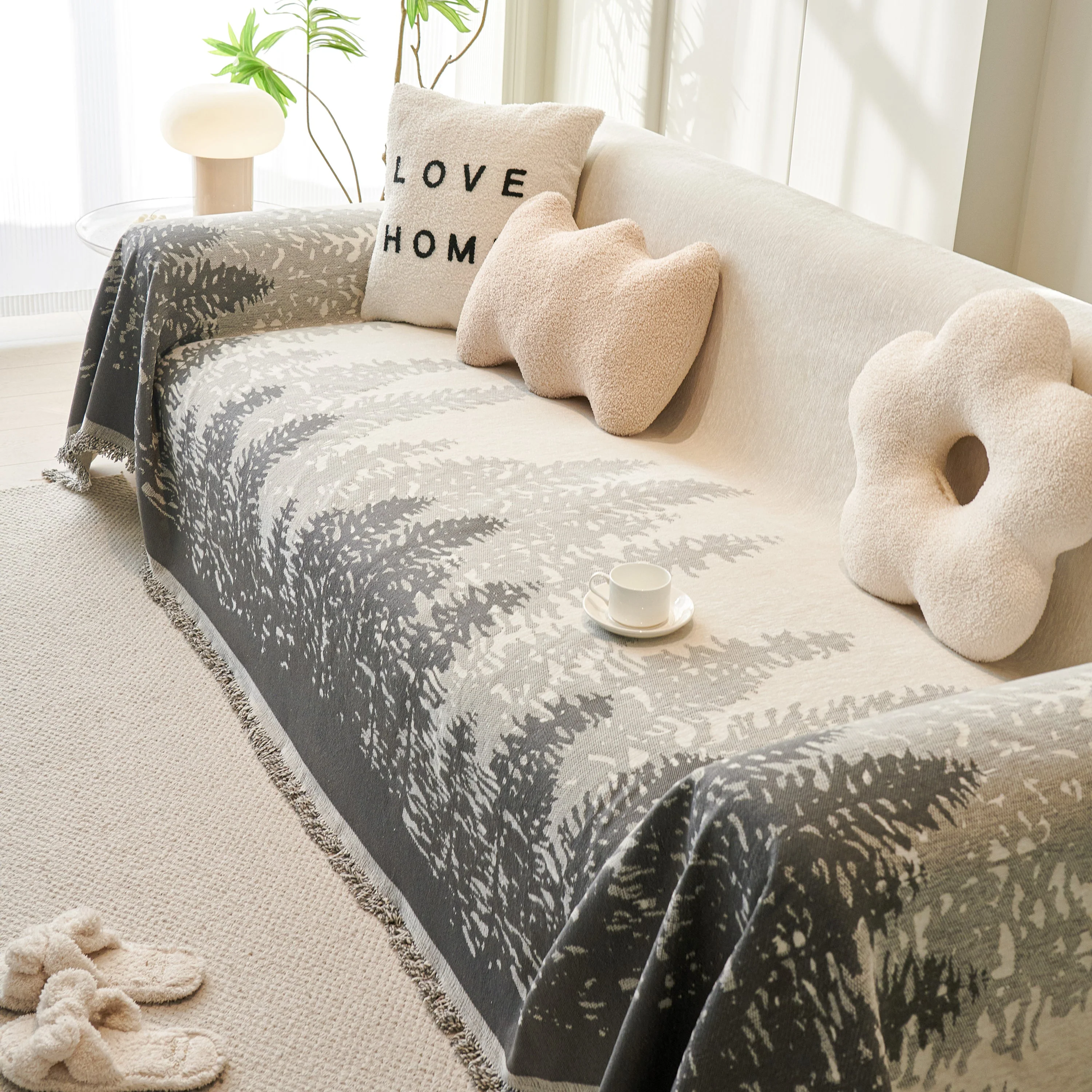 Chenille Grove Sofa Cover Blanket Furniture Protector, Couch Protector Sofa Throw Cover for Couches - Image 68