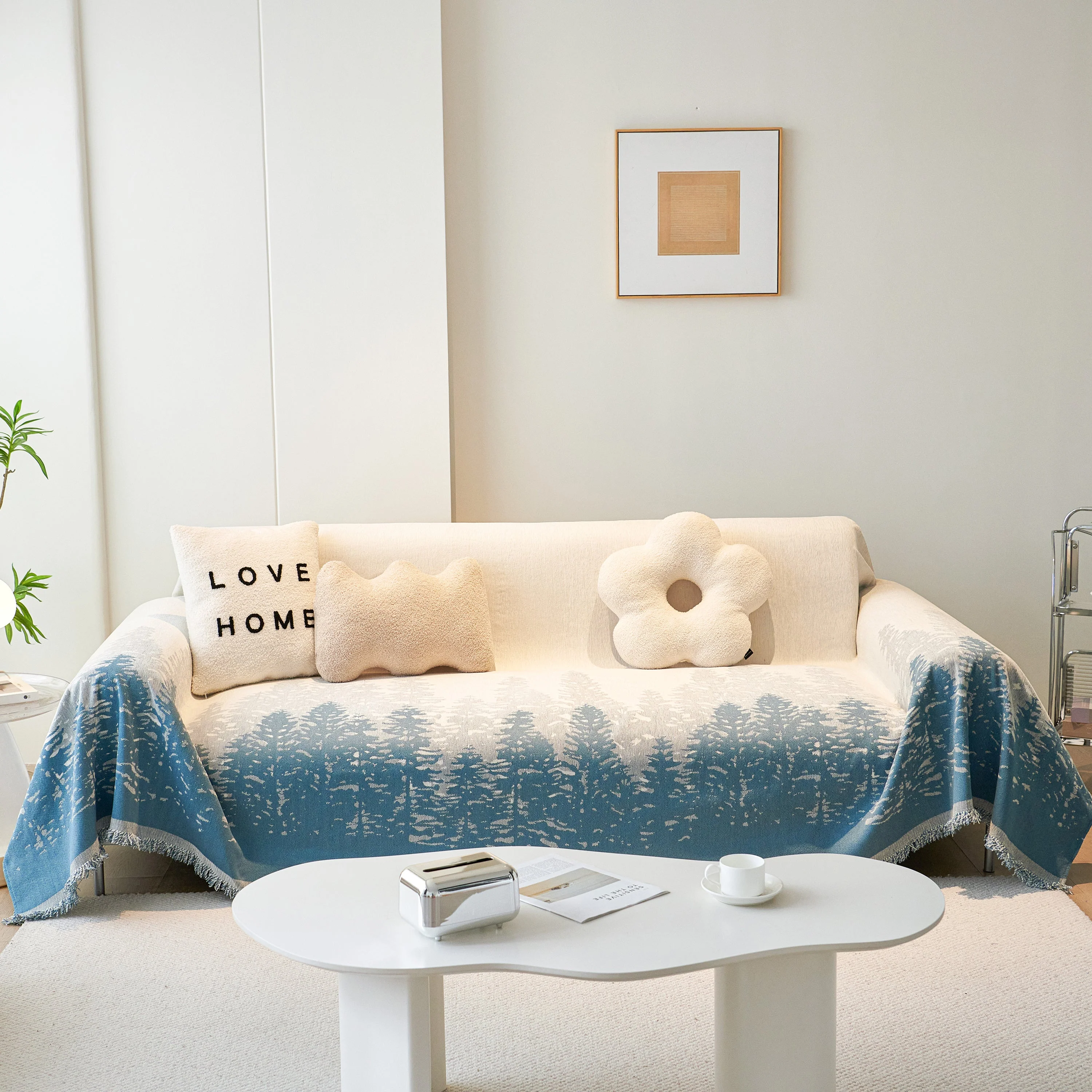 Chenille Grove Sofa Cover Blanket Furniture Protector, Couch Protector Sofa Throw Cover for Couches - Image 7