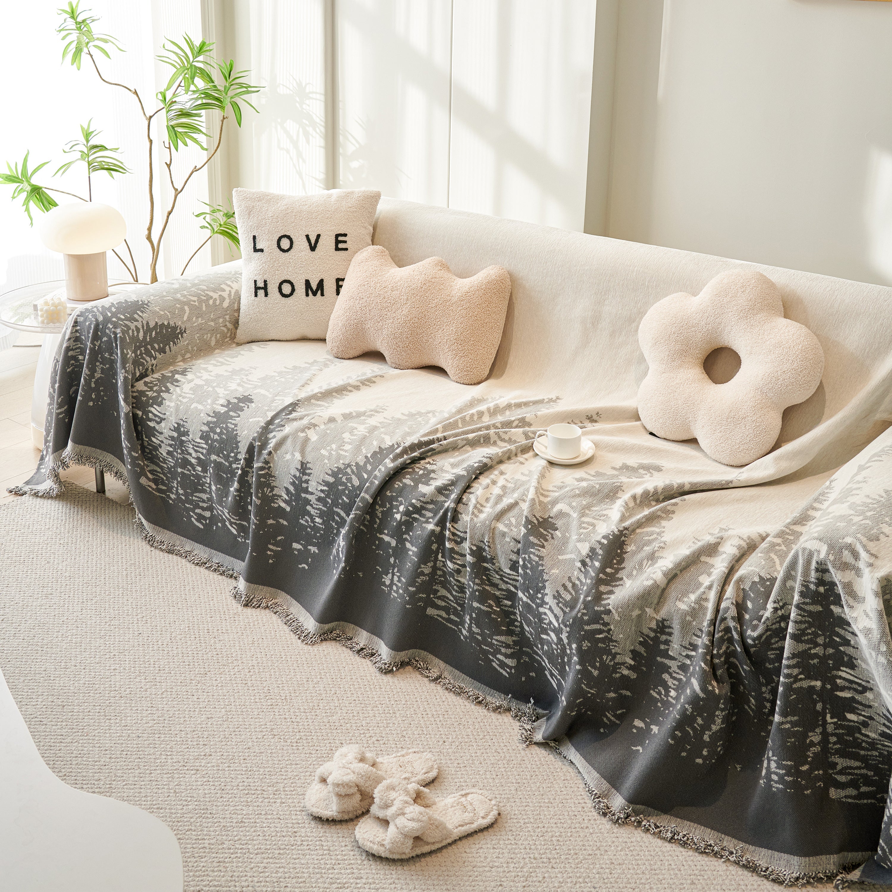 Chenille Grove Sofa Cover Blanket Furniture Protector, Couch Protector Sofa Throw Cover for Couches - Image 72