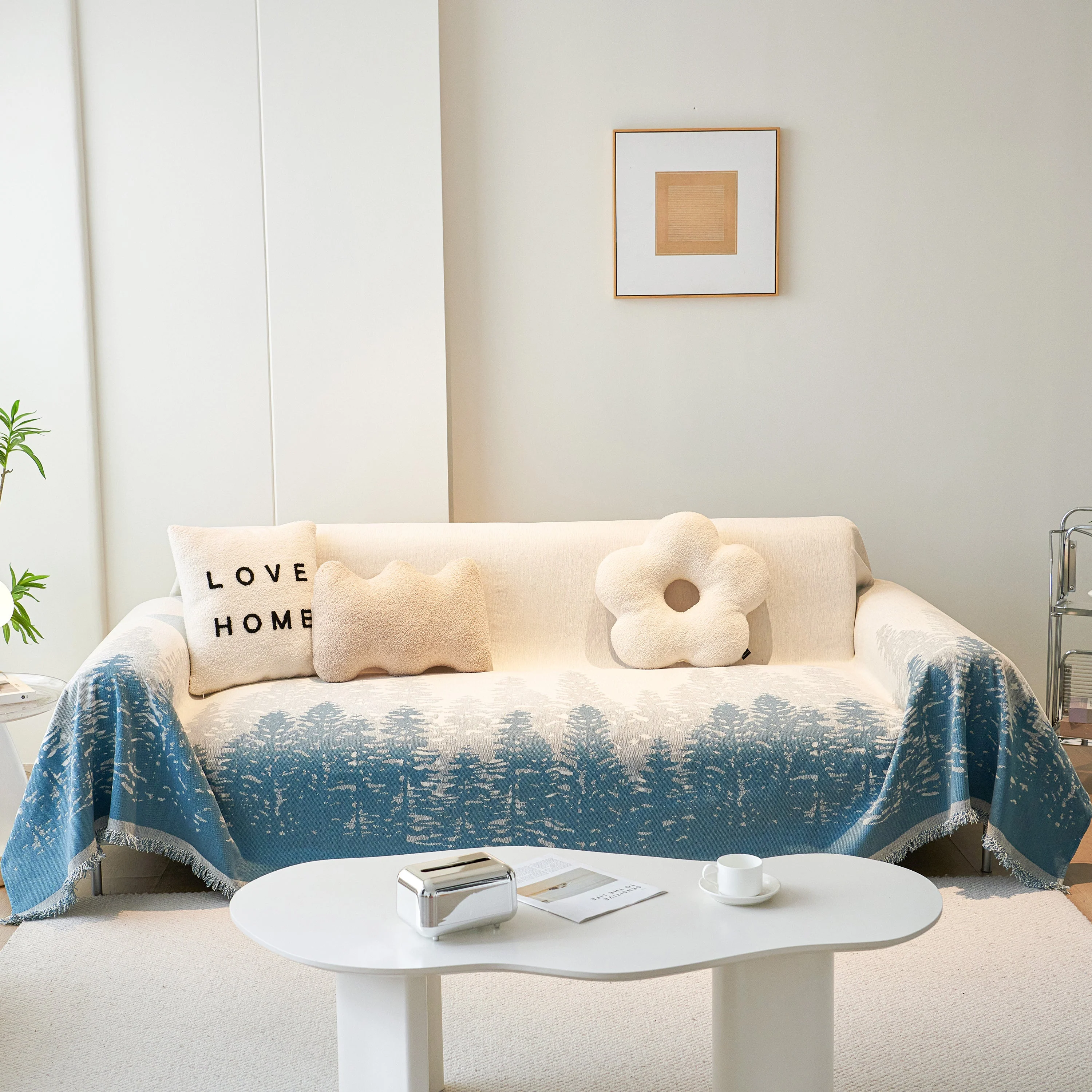Chenille Grove Sofa Cover Blanket Furniture Protector, Couch Protector Sofa Throw Cover for Couches - Image 8