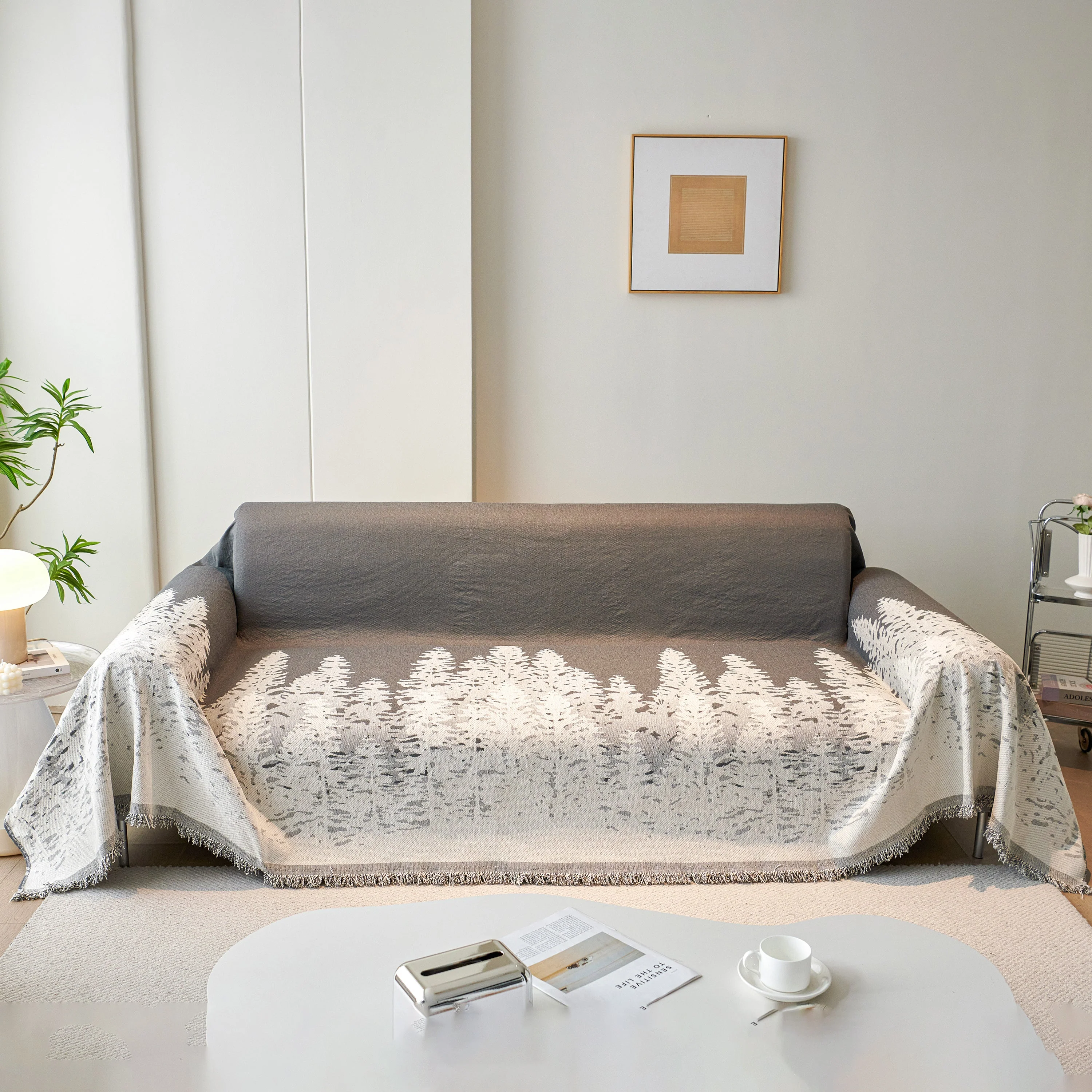 Chenille Grove Sofa Cover Blanket Furniture Protector, Couch Protector Sofa Throw Cover for Couches - Image 80