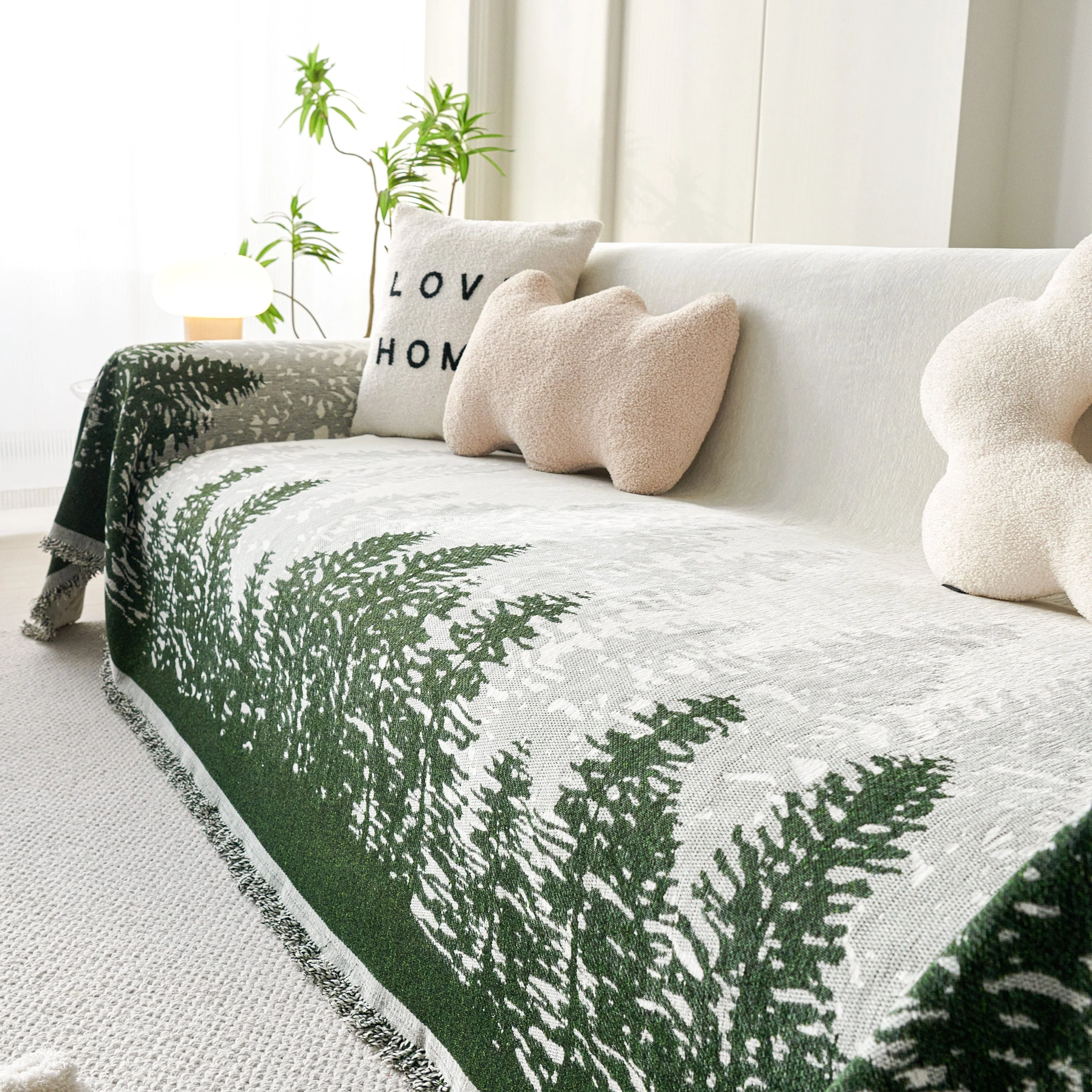 Chenille Grove Sofa Cover Blanket Furniture Protector, Couch Protector Sofa Throw Cover for Couches - Image 90