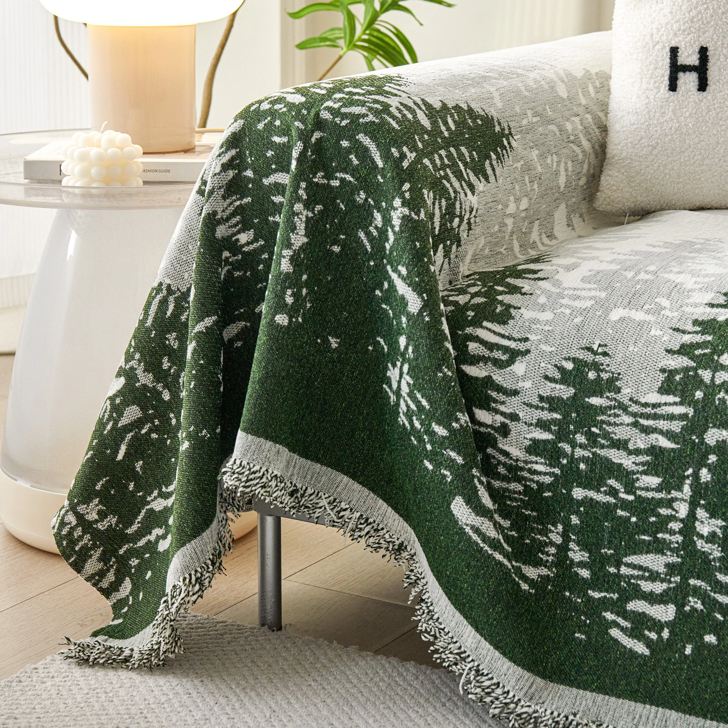 Chenille Grove Sofa Cover Blanket Furniture Protector, Couch Protector Sofa Throw Cover for Couches - Image 92