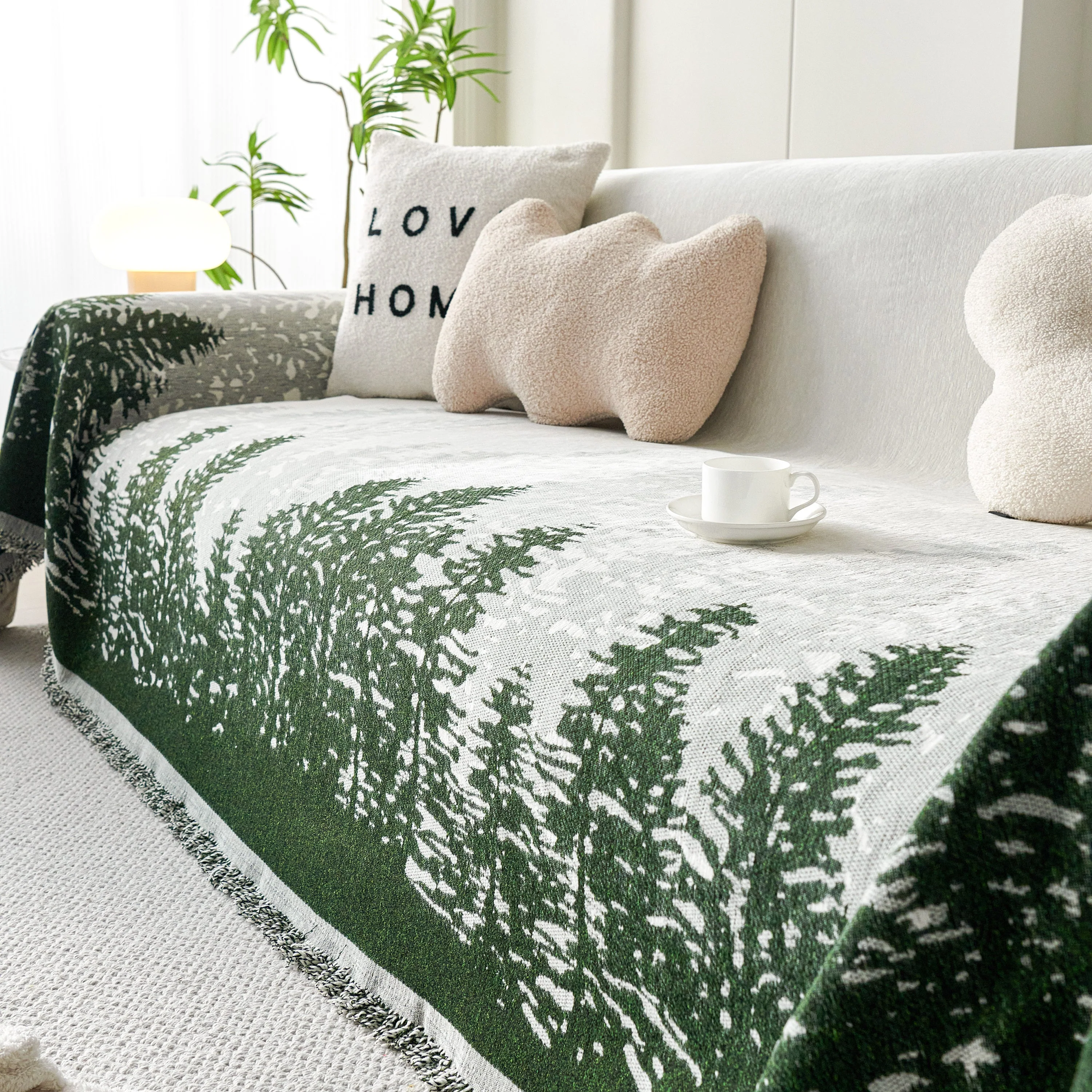 Chenille Grove Sofa Cover Blanket Furniture Protector, Couch Protector Sofa Throw Cover for Couches - Image 93