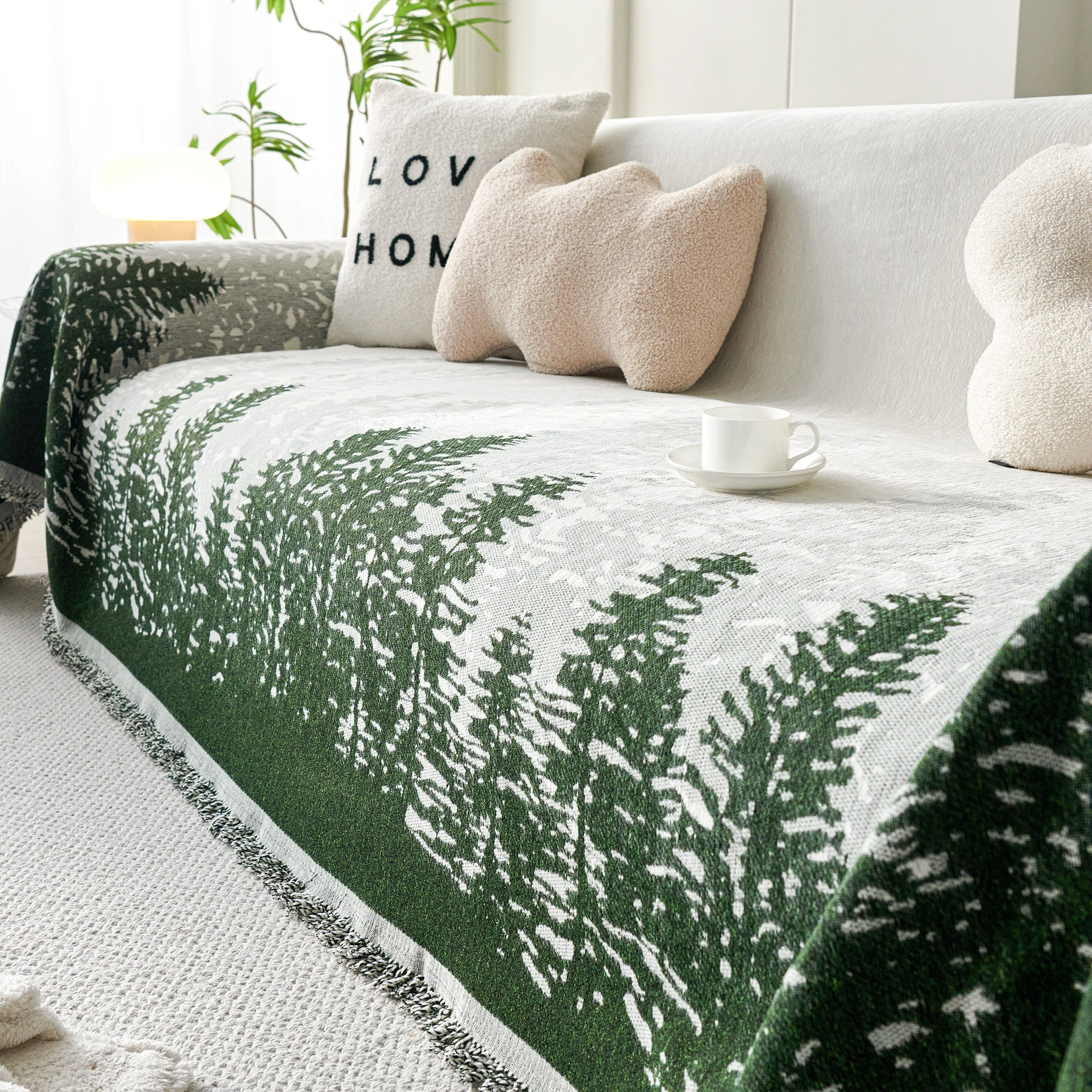 Chenille Grove Sofa Cover Blanket Furniture Protector, Couch Protector Sofa Throw Cover for Couches - Image 94
