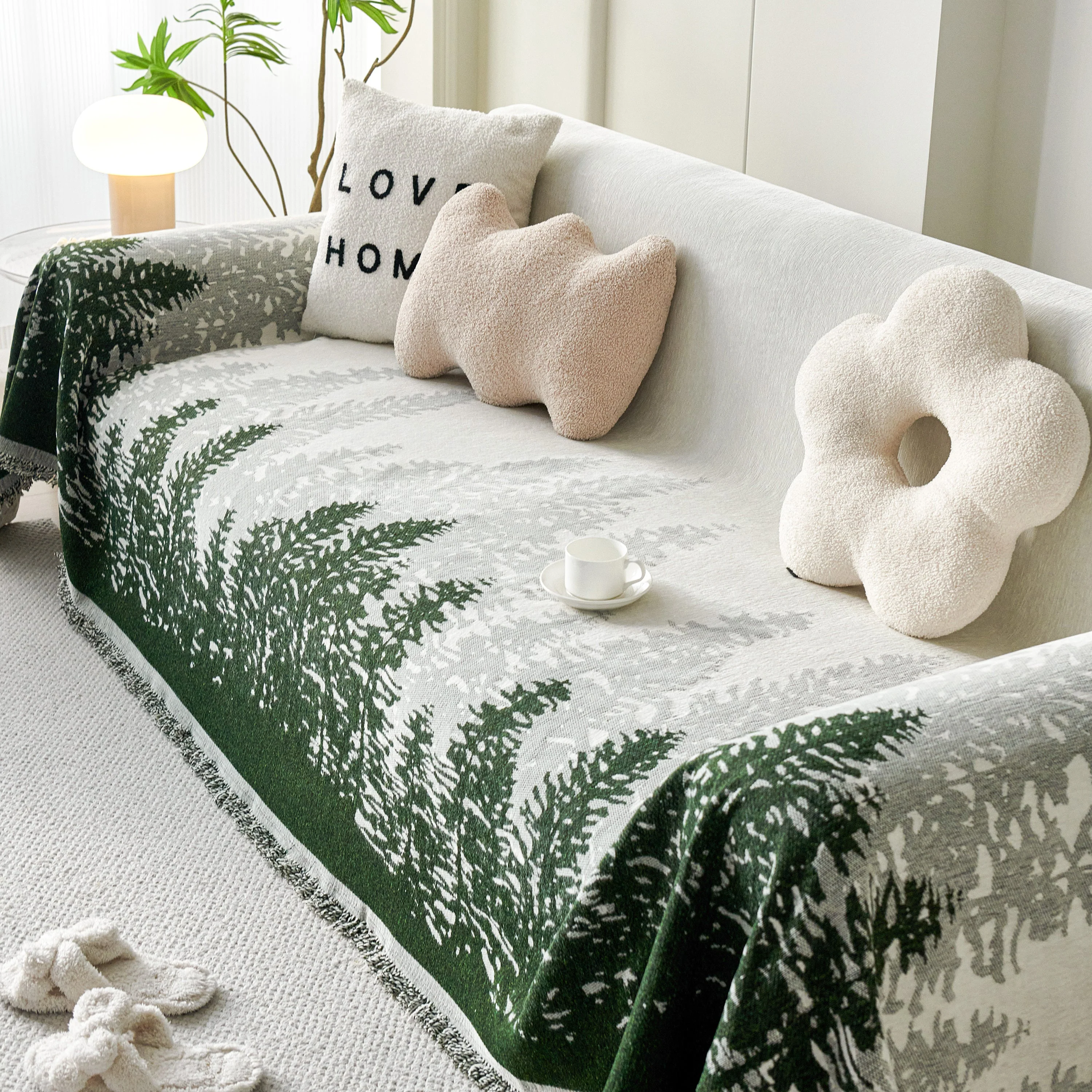 Chenille Grove Sofa Cover Blanket Furniture Protector, Couch Protector Sofa Throw Cover for Couches - Image 95