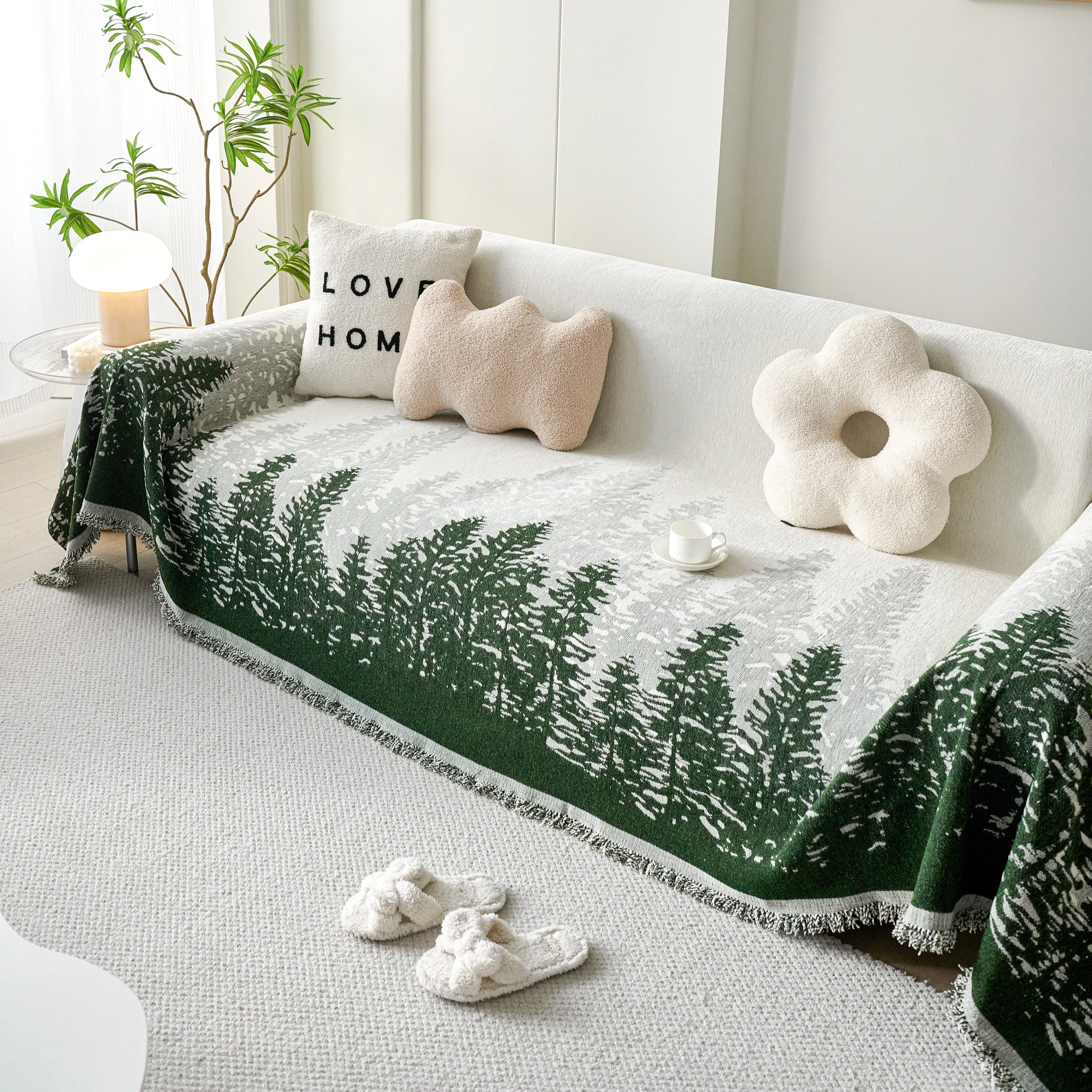 Chenille Grove Sofa Cover Blanket Furniture Protector, Couch Protector Sofa Throw Cover for Couches - Image 96