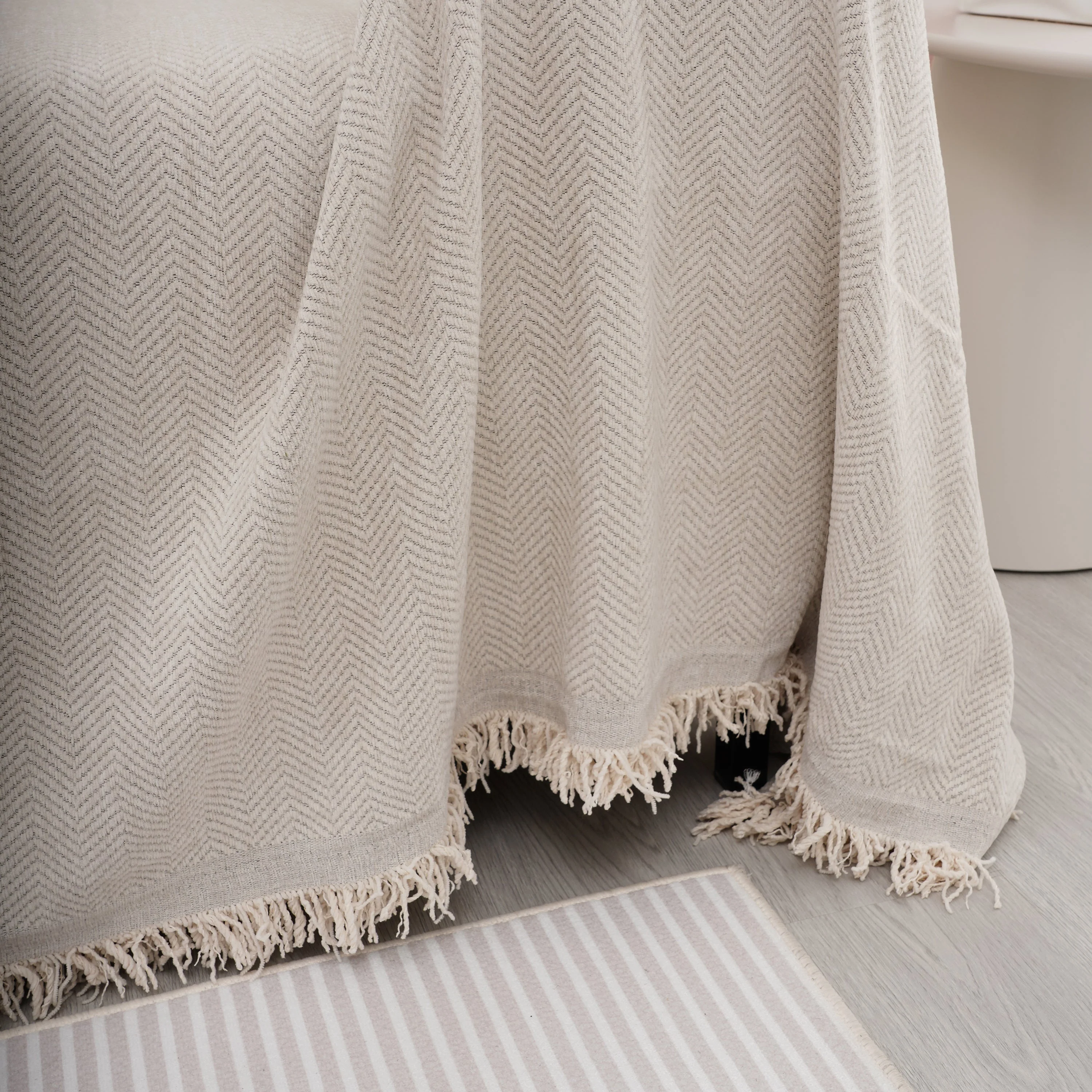 Chenille Herringbone Couch Cover Blanket, Sectional with Washable Covers, Furniture Covers for Sofas - Image 27