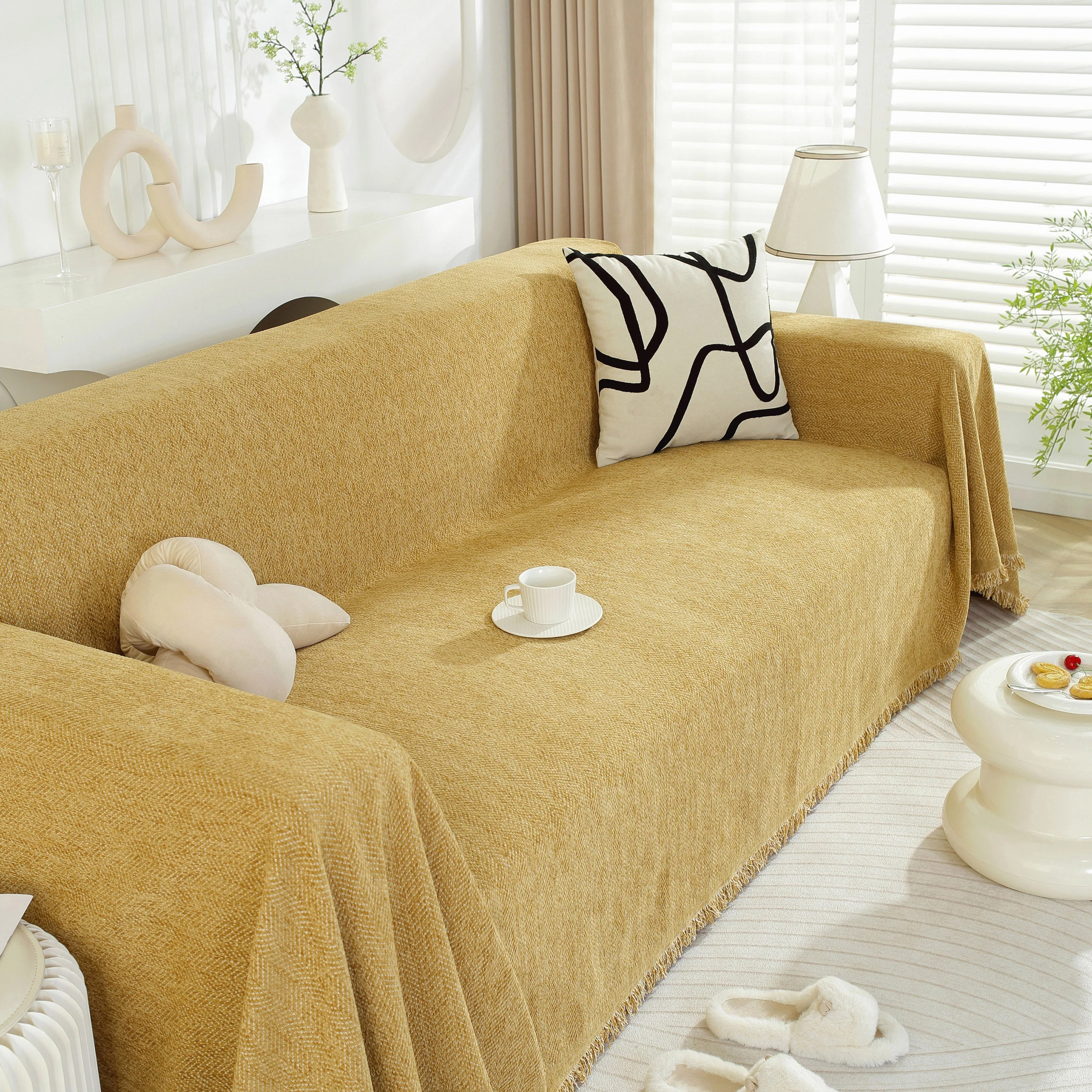Chenille Herringbone Couch Protector Blanket, Stylish Throw Blankets for Couch and Couch Throw Cover - Image 39