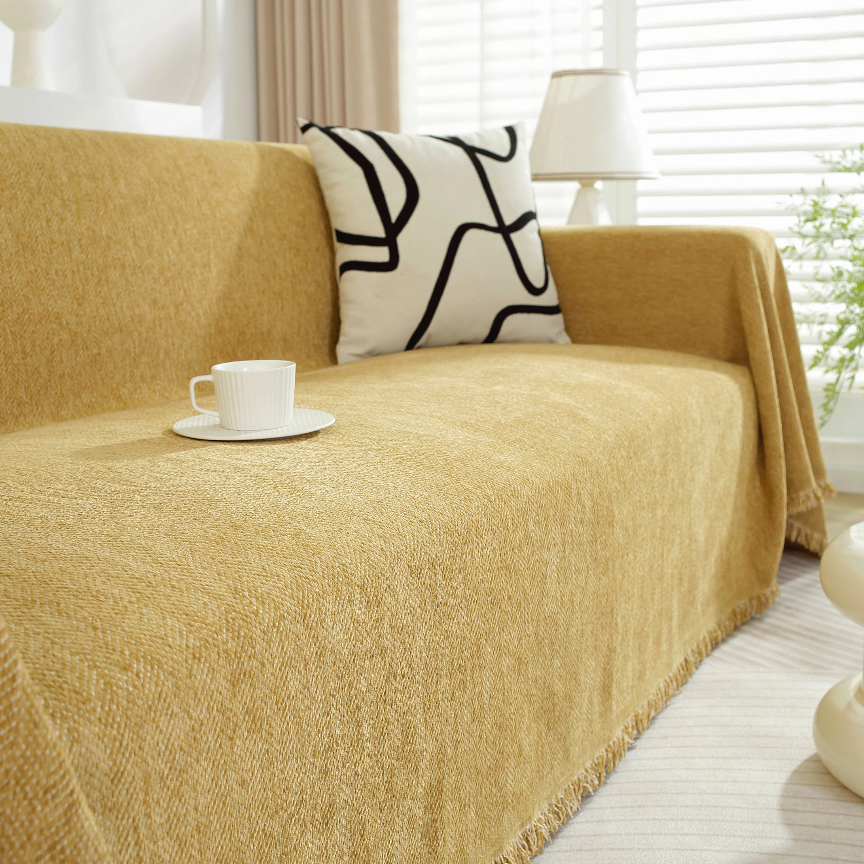 Chenille Herringbone Couch Protector Blanket, Stylish Throw Blankets for Couch and Couch Throw Cover - Image 40