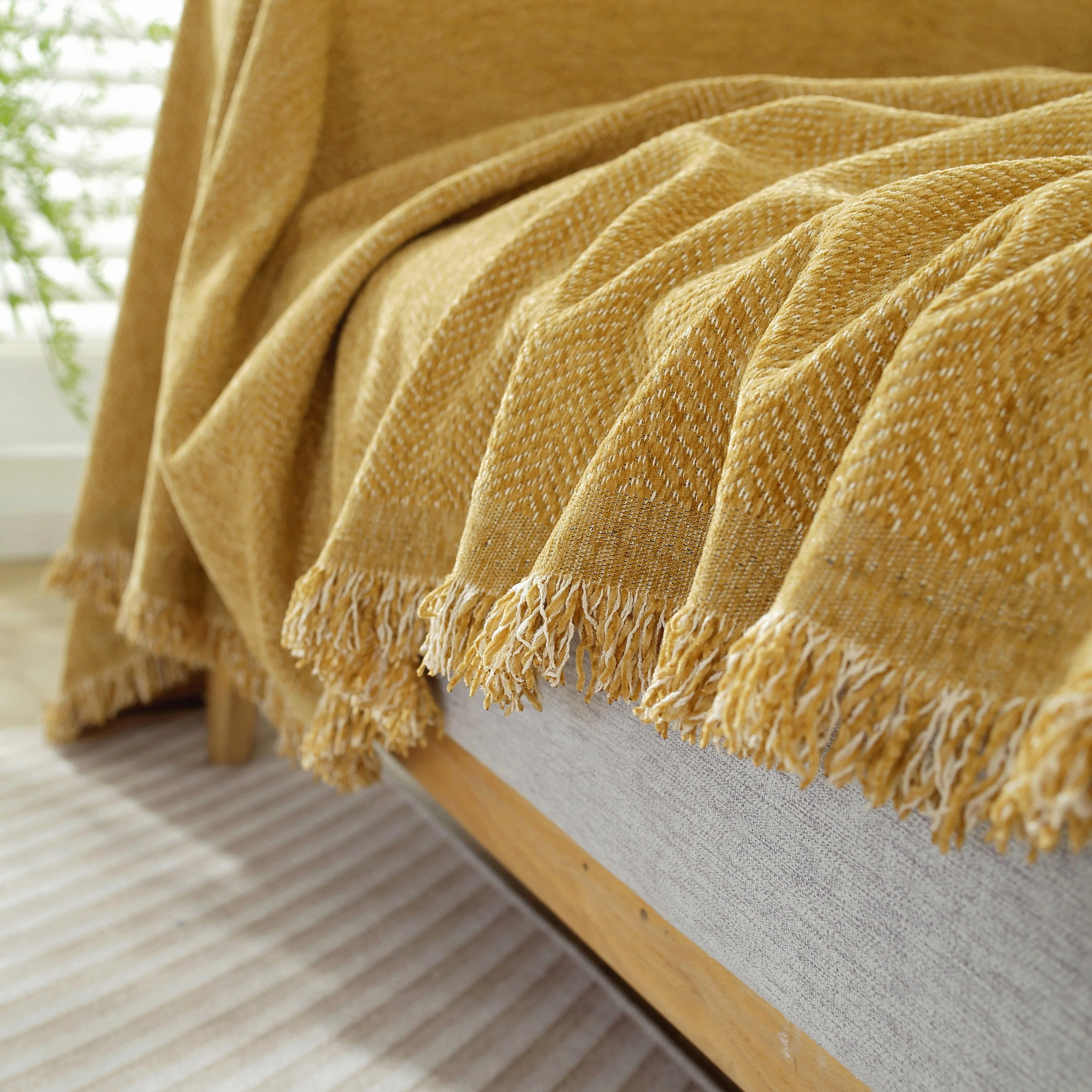 Chenille Herringbone Couch Protector Blanket, Stylish Throw Blankets for Couch and Couch Throw Cover - Image 44