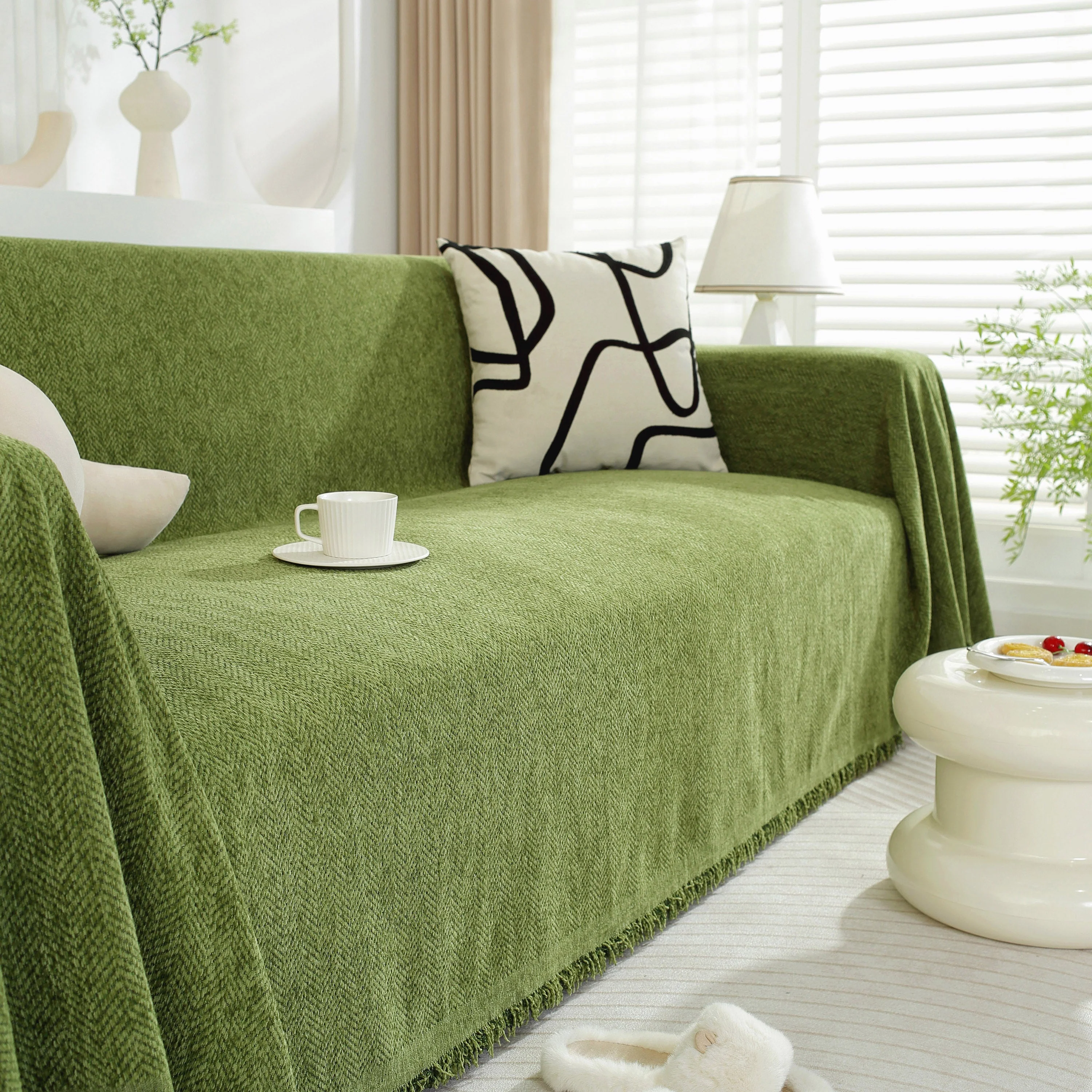 Chenille Herringbone Couch Protector Blanket, Stylish Throw Blankets for Couch and Couch Throw Cover - Image 50
