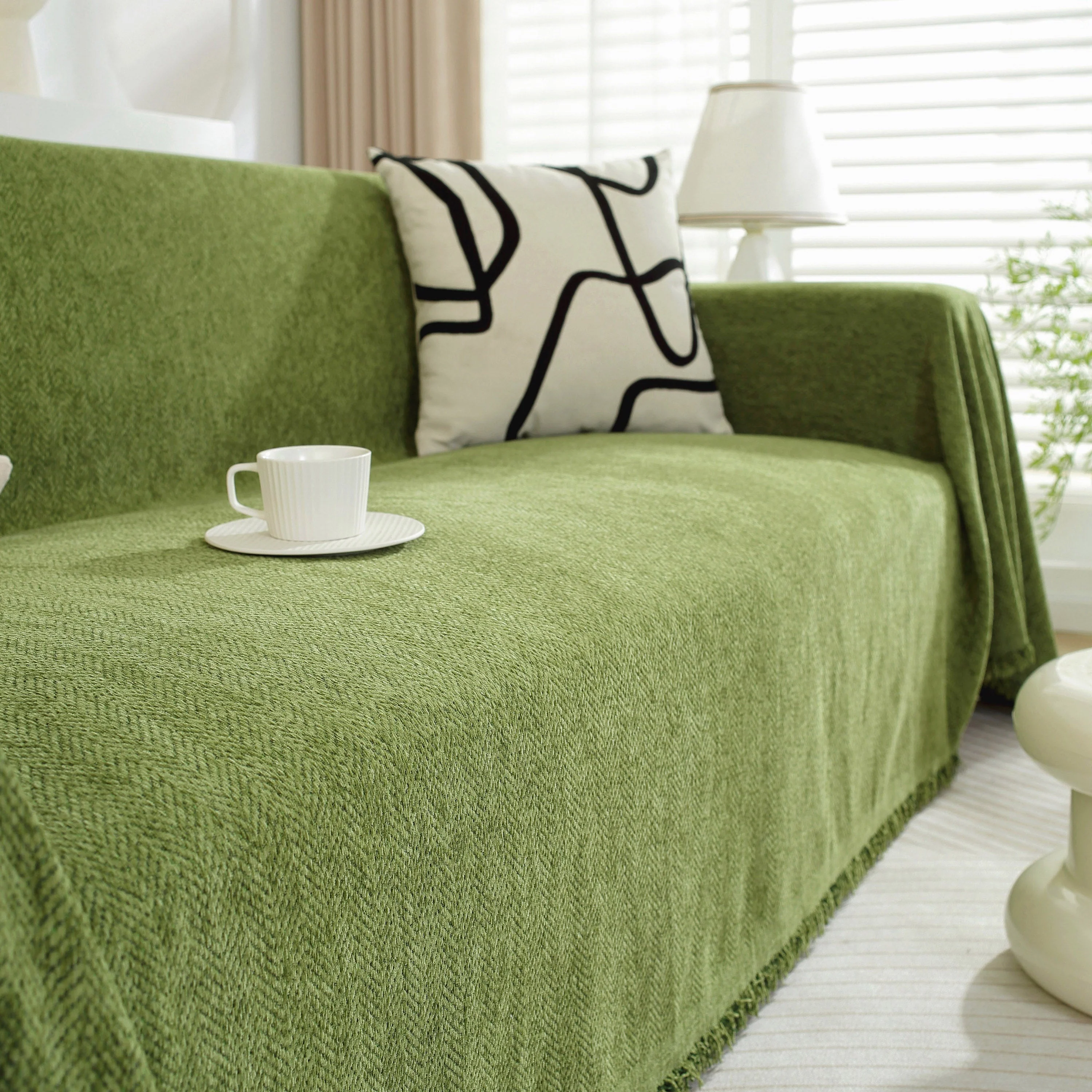 Chenille Herringbone Couch Protector Blanket, Stylish Throw Blankets for Couch and Couch Throw Cover - Image 55
