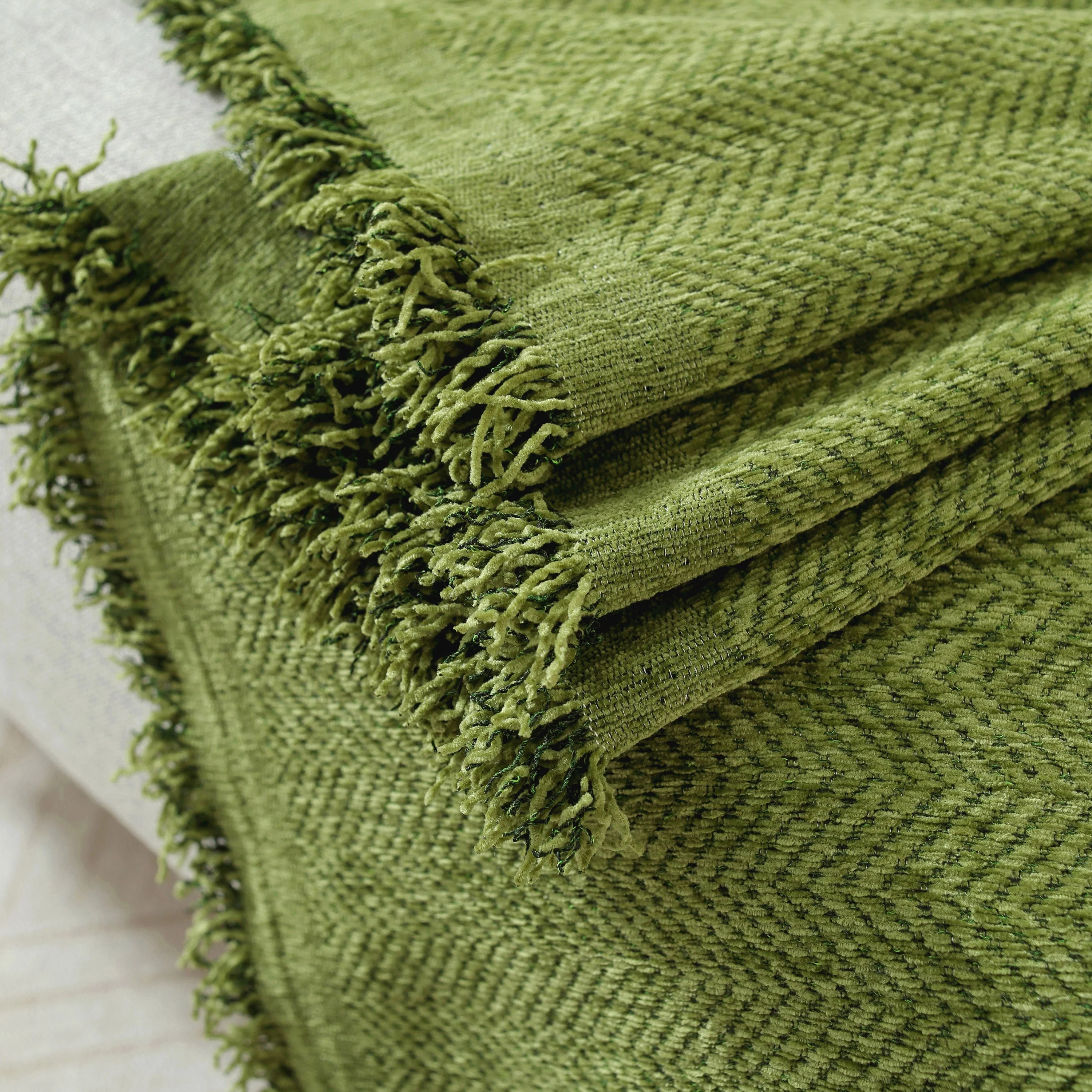 Chenille Herringbone Couch Protector Blanket, Stylish Throw Blankets for Couch and Couch Throw Cover - Image 59