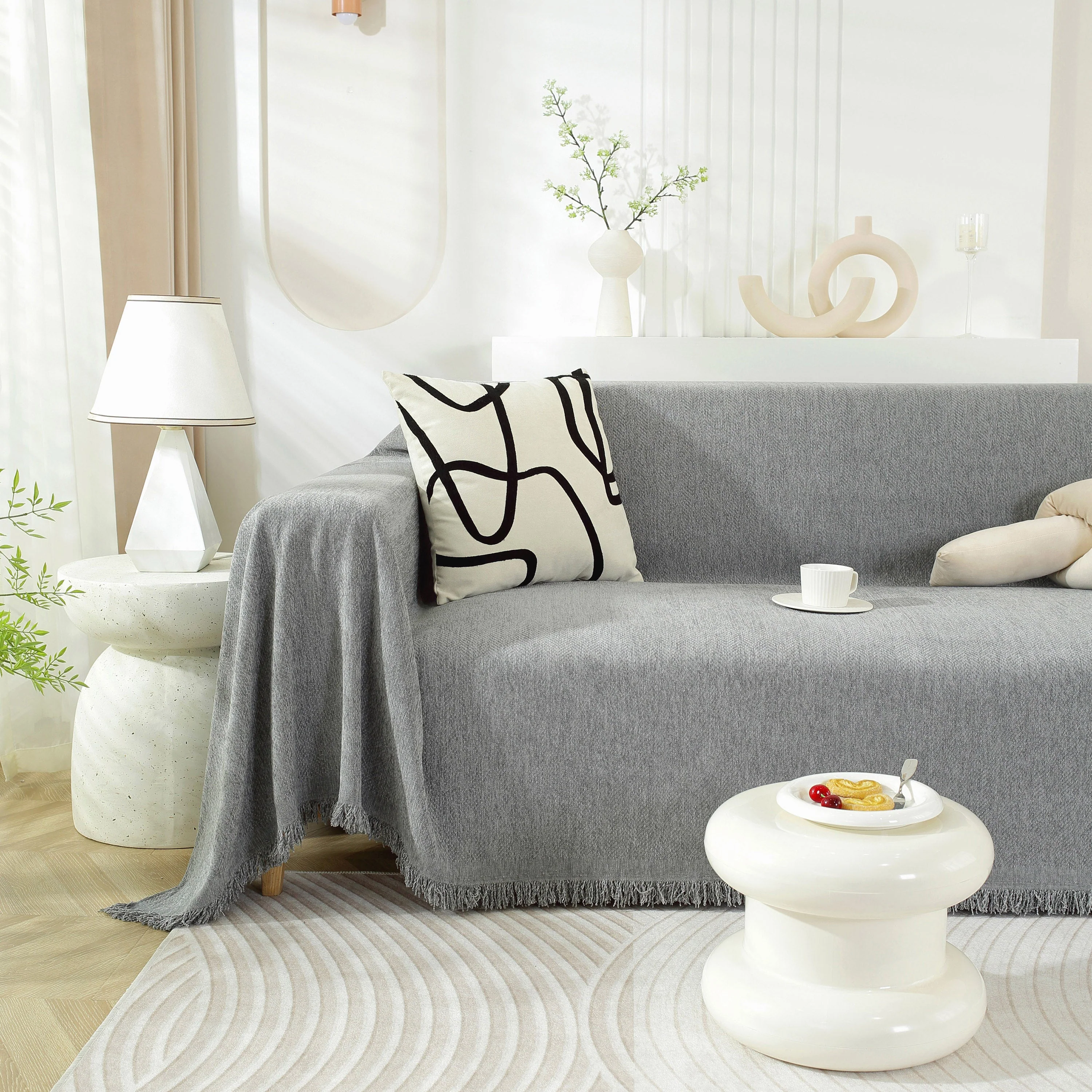 Chenille Herringbone Couch Protector Blanket, Stylish Throw Blankets for Couch and Couch Throw Cover - Image 67