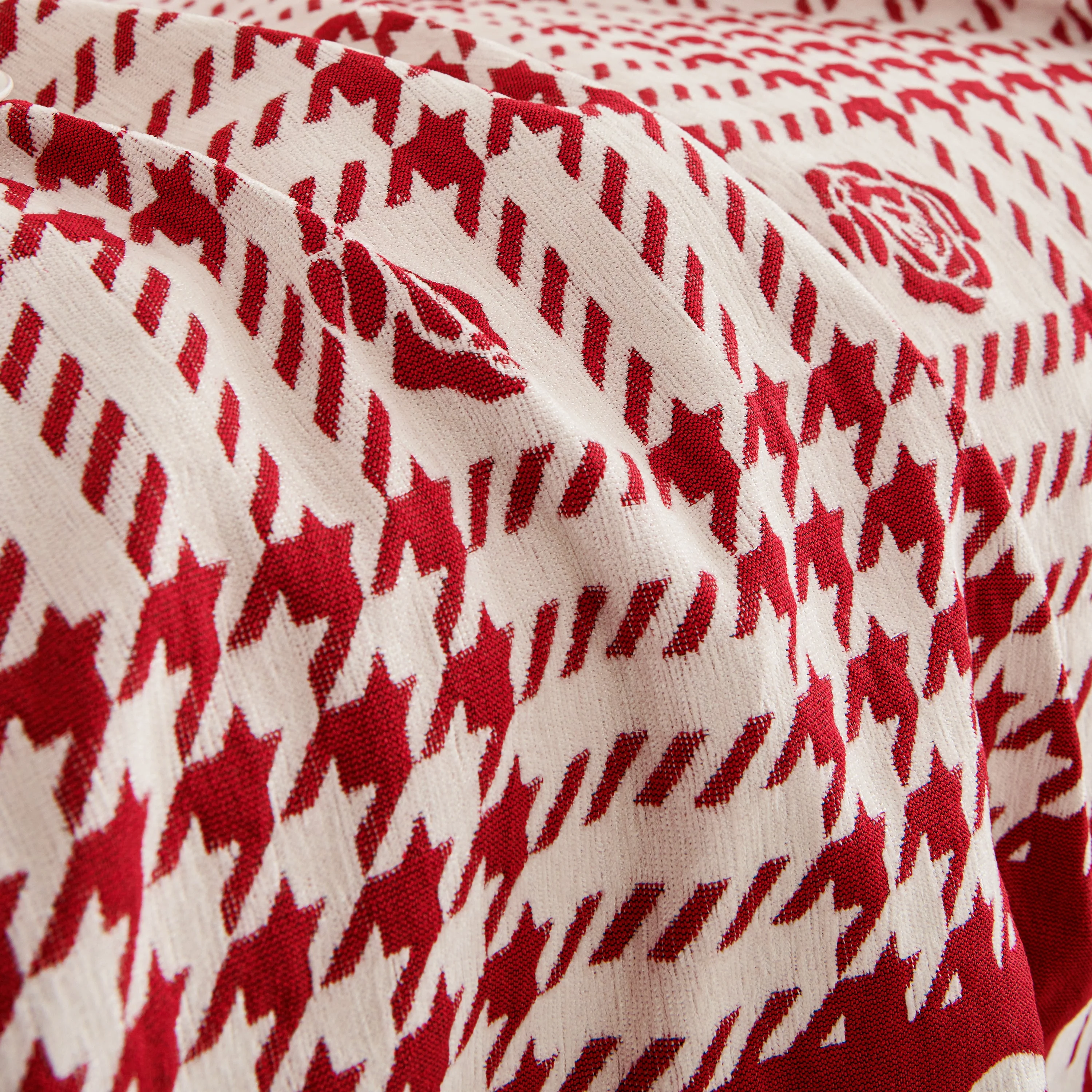 Chenille Houndstooth Sofa Throw Cover, Scratch Proof Cozy Throw Blankets for Couch - Image 67