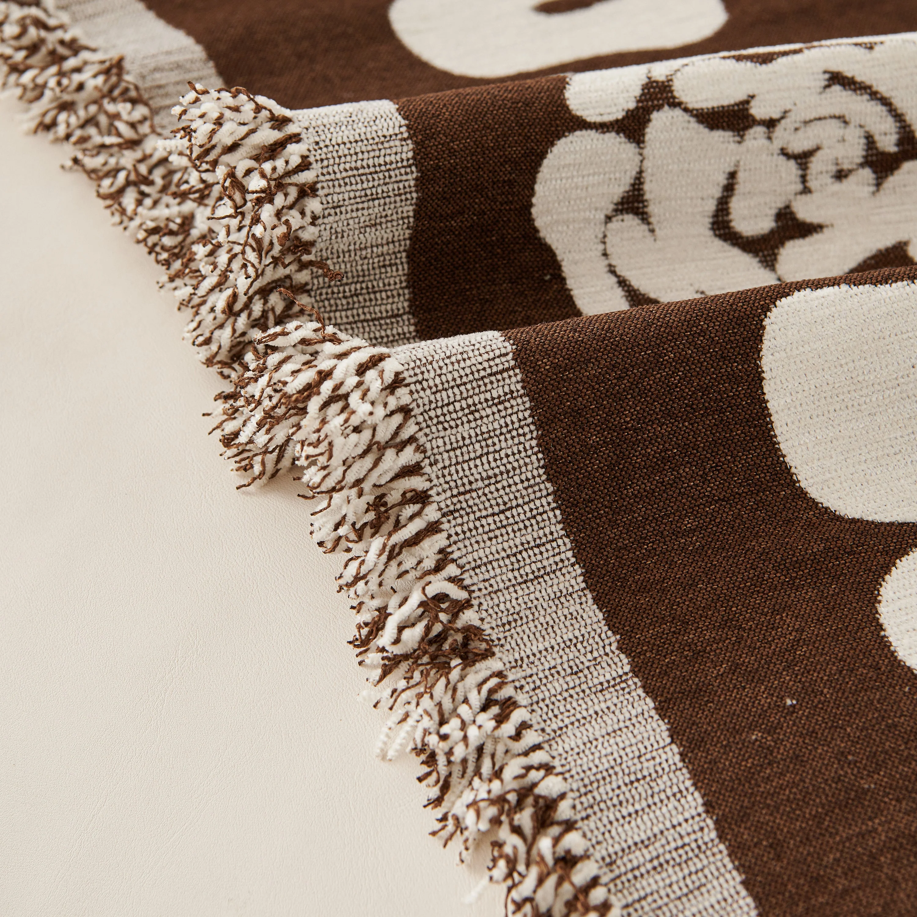 Chenille Houndstooth Sofa Throw Cover, Scratch Proof Cozy Throw Blankets for Couch - Image 9