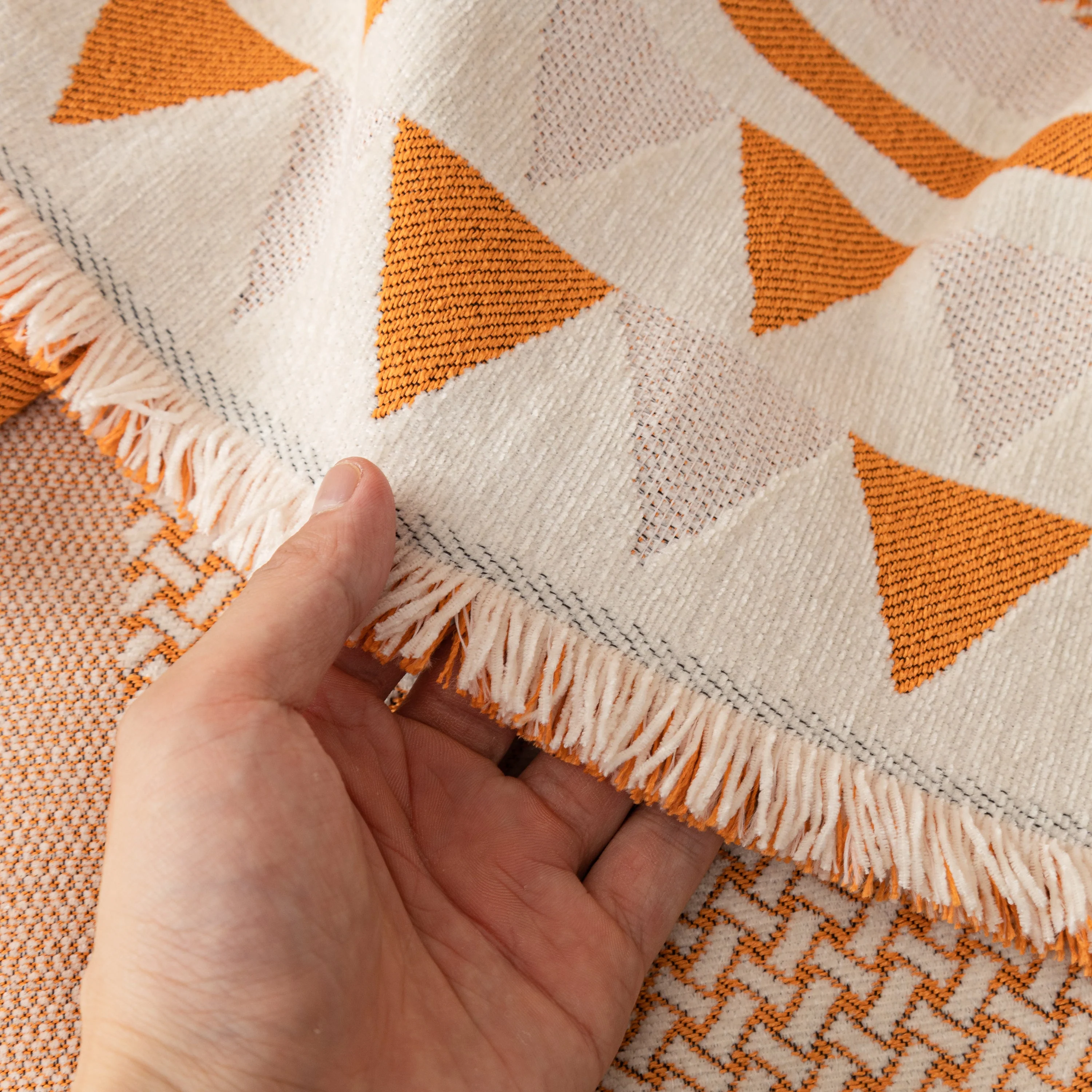 Chenille Jacquard Sofa Throw Blanket Cover Soft Polyester Weave Couch Throw Cover for Pets Dog Kids - Image 71
