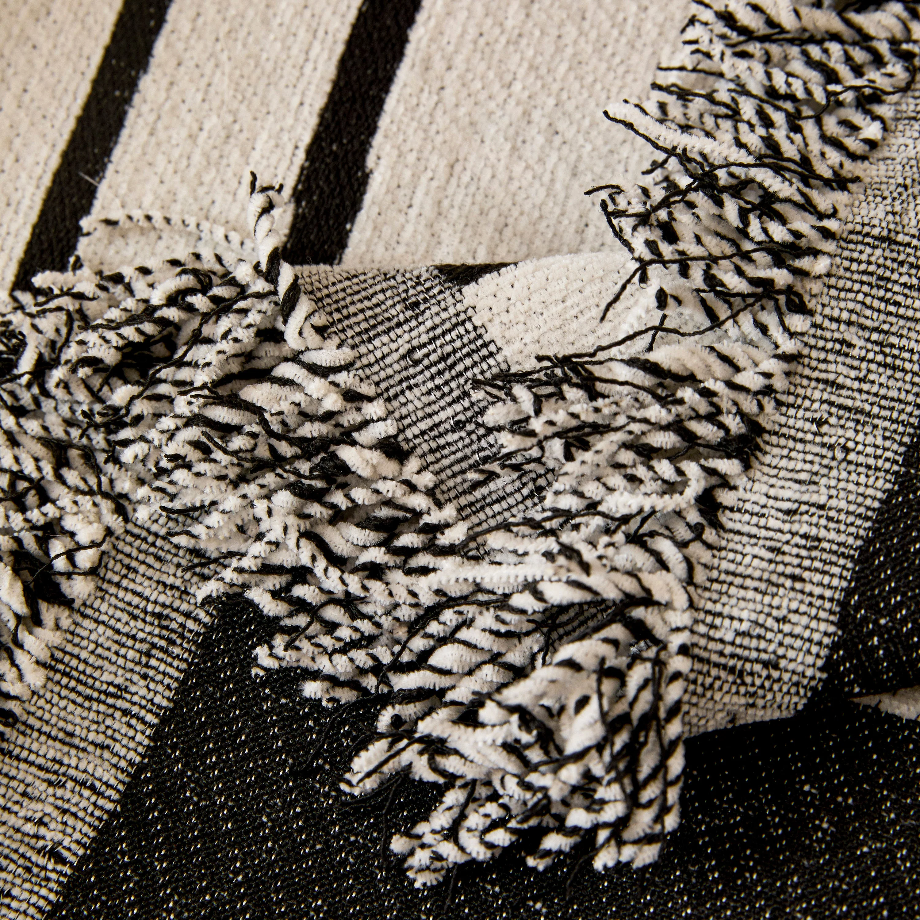 Chenille Jacquard Sofa Throw Cover with Tassel Soft Thick Couch Protector Blanket - Image 19