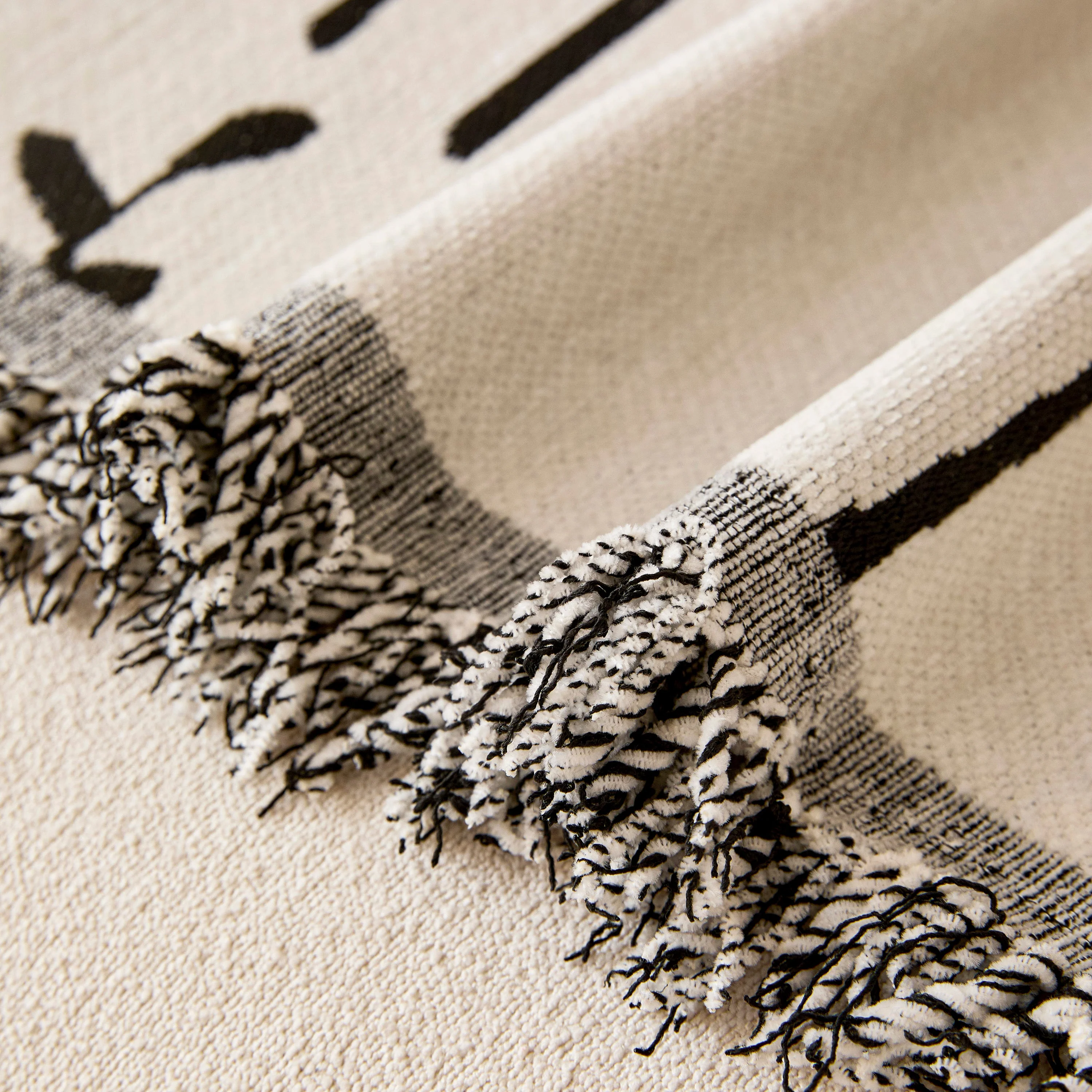 Chenille Jacquard Sofa Throw Cover with Tassel Soft Thick Couch Protector Blanket - Image 5