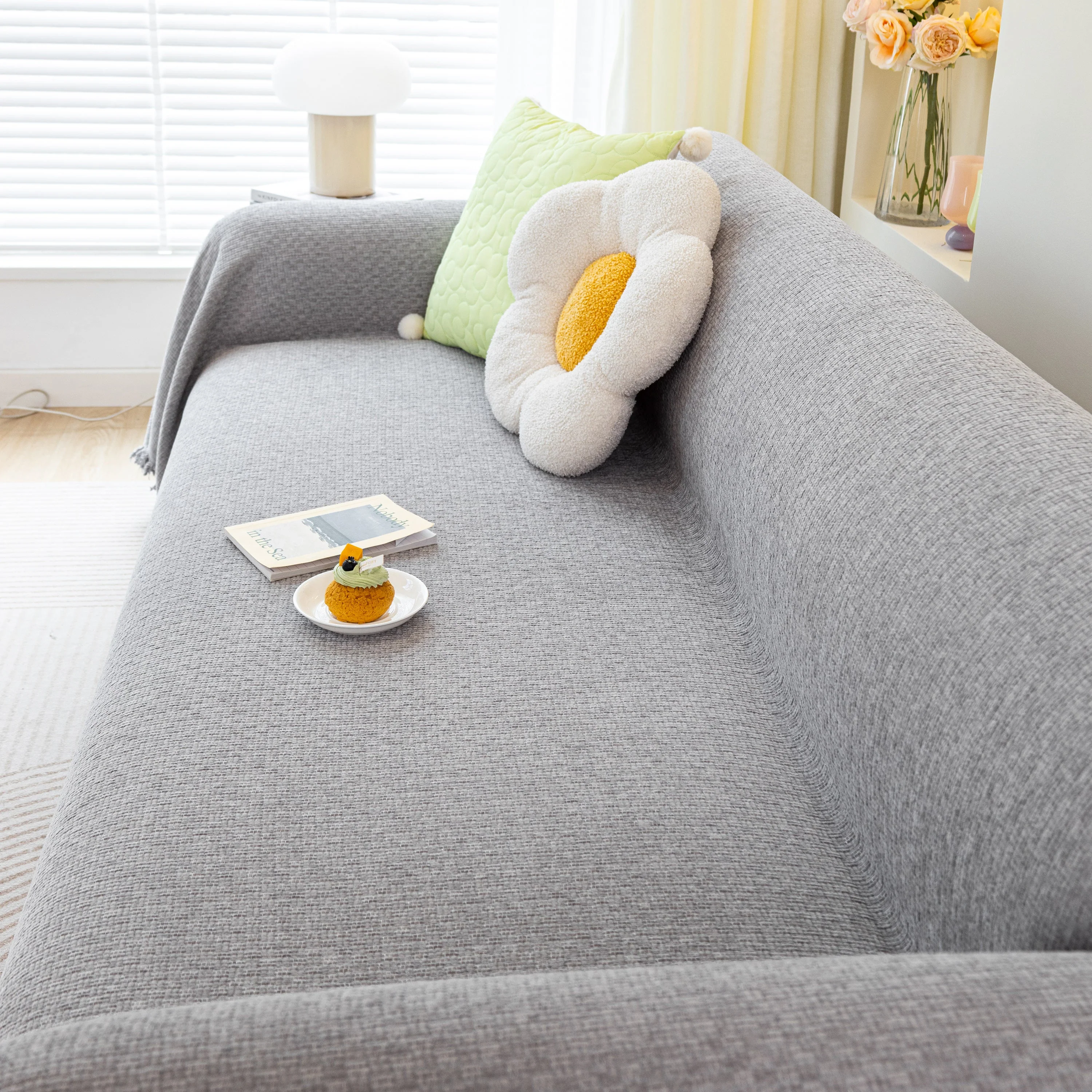 Chenille Large Throw Couch Cover Blanket with Water-Resistant for Futon, Loveseat, and L-Shaped Sofa - Image 14