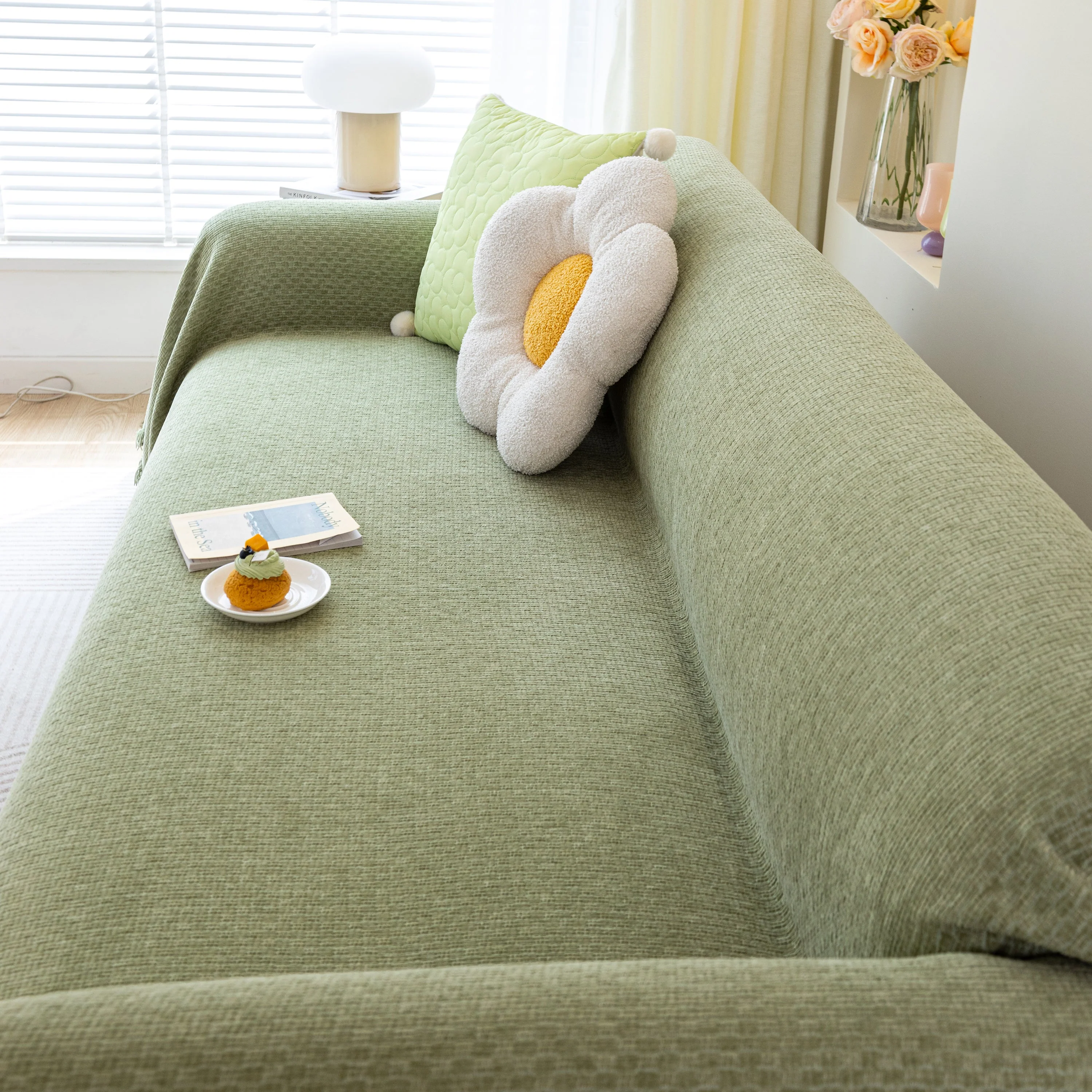 Chenille Large Throw Couch Cover Blanket with Water-Resistant for Futon, Loveseat, and L-Shaped Sofa - Image 34