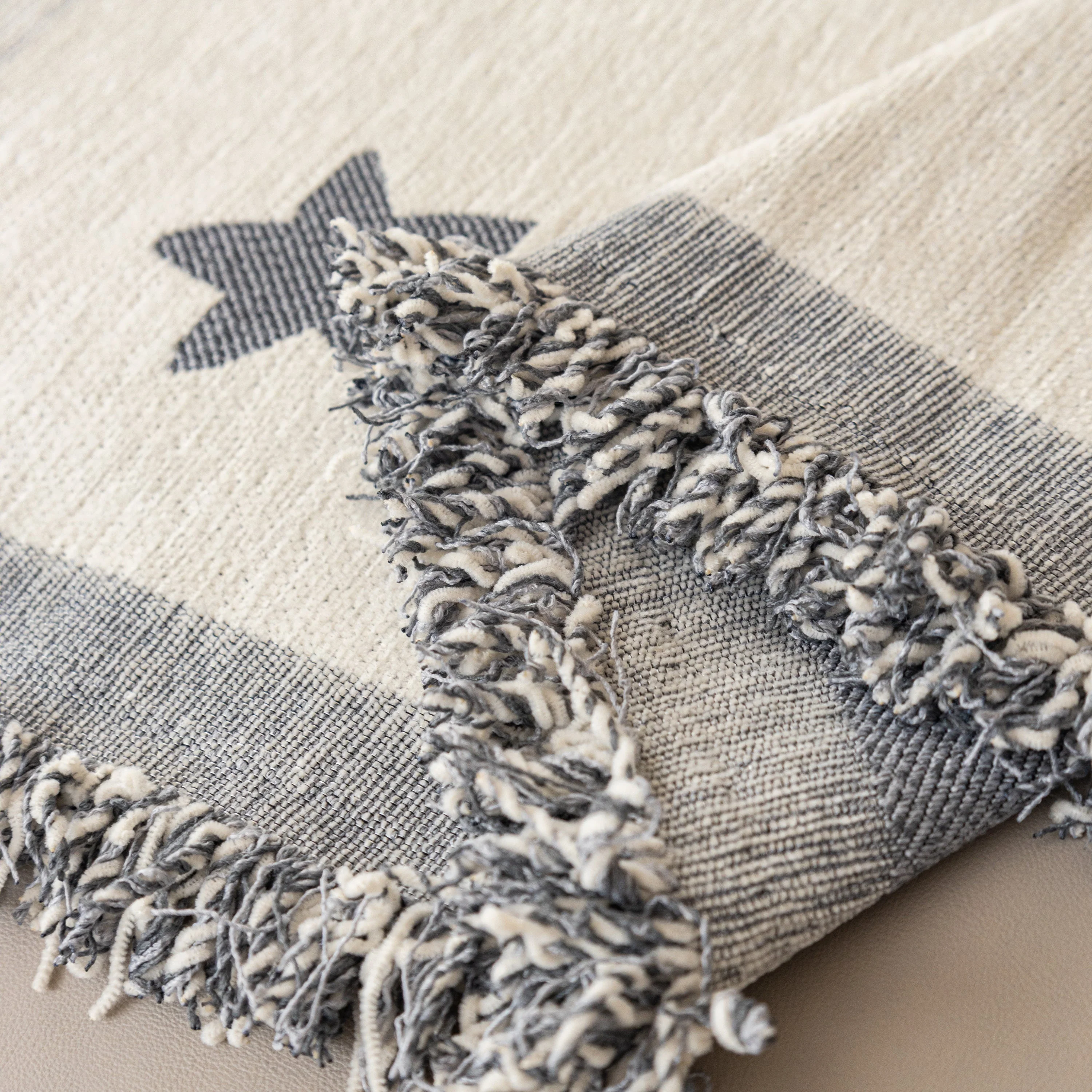 Geometric Chenille Sofa Throw Cover, Breathable Couch Protector with Tassel Fringe - Image 43
