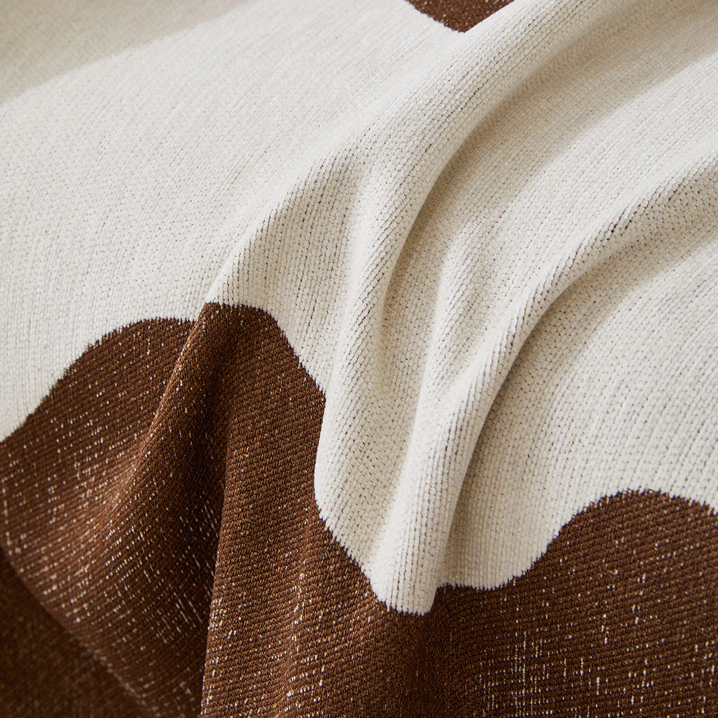 Chenille Minimalist Wavy Sofa Throw Cover, Cozy Blankets for Couch, Machine Washable Couch Protector - Image 5