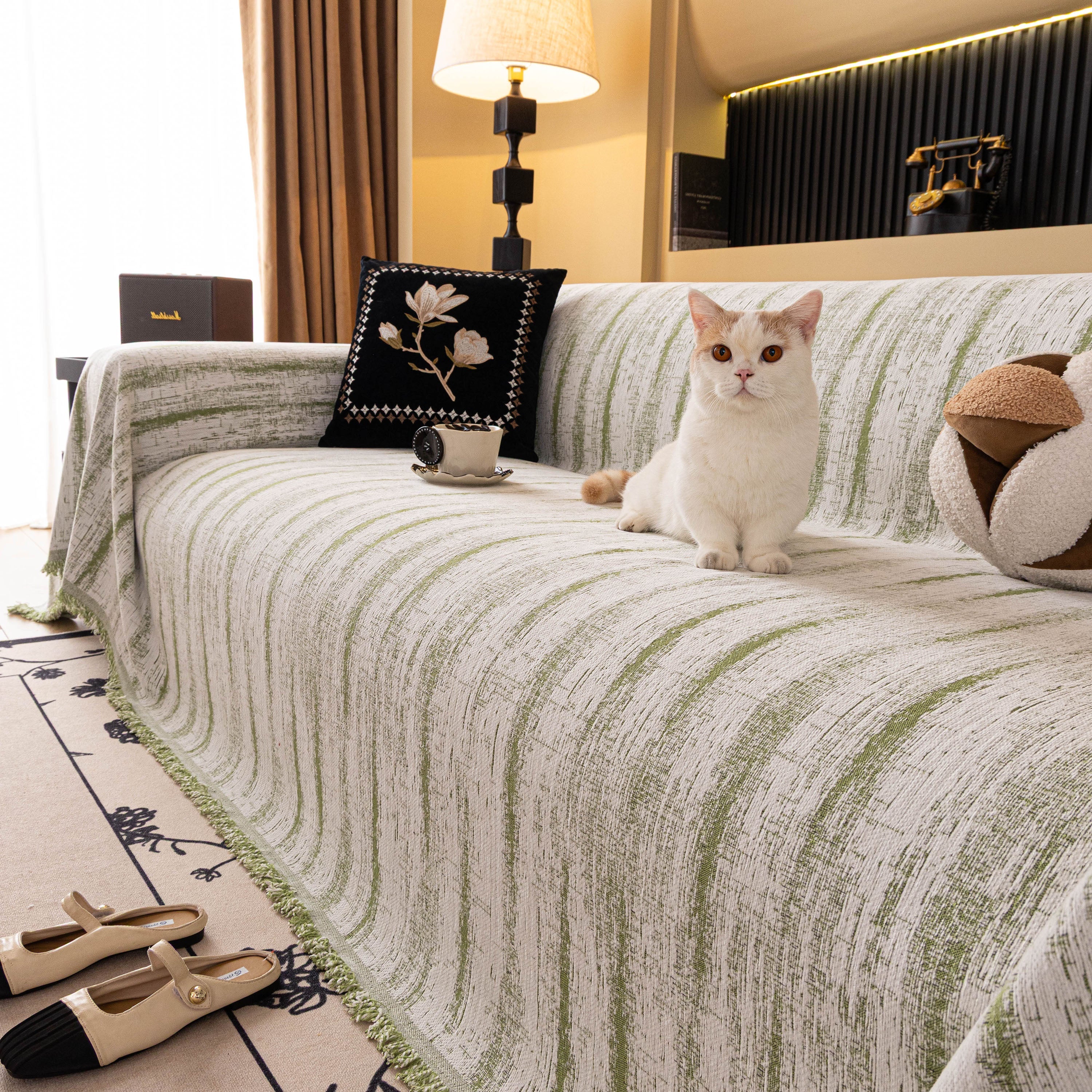 Chenille Oversized Throws for Couches, Washable and Durable Sofa Slipcover for Pets - Image 16