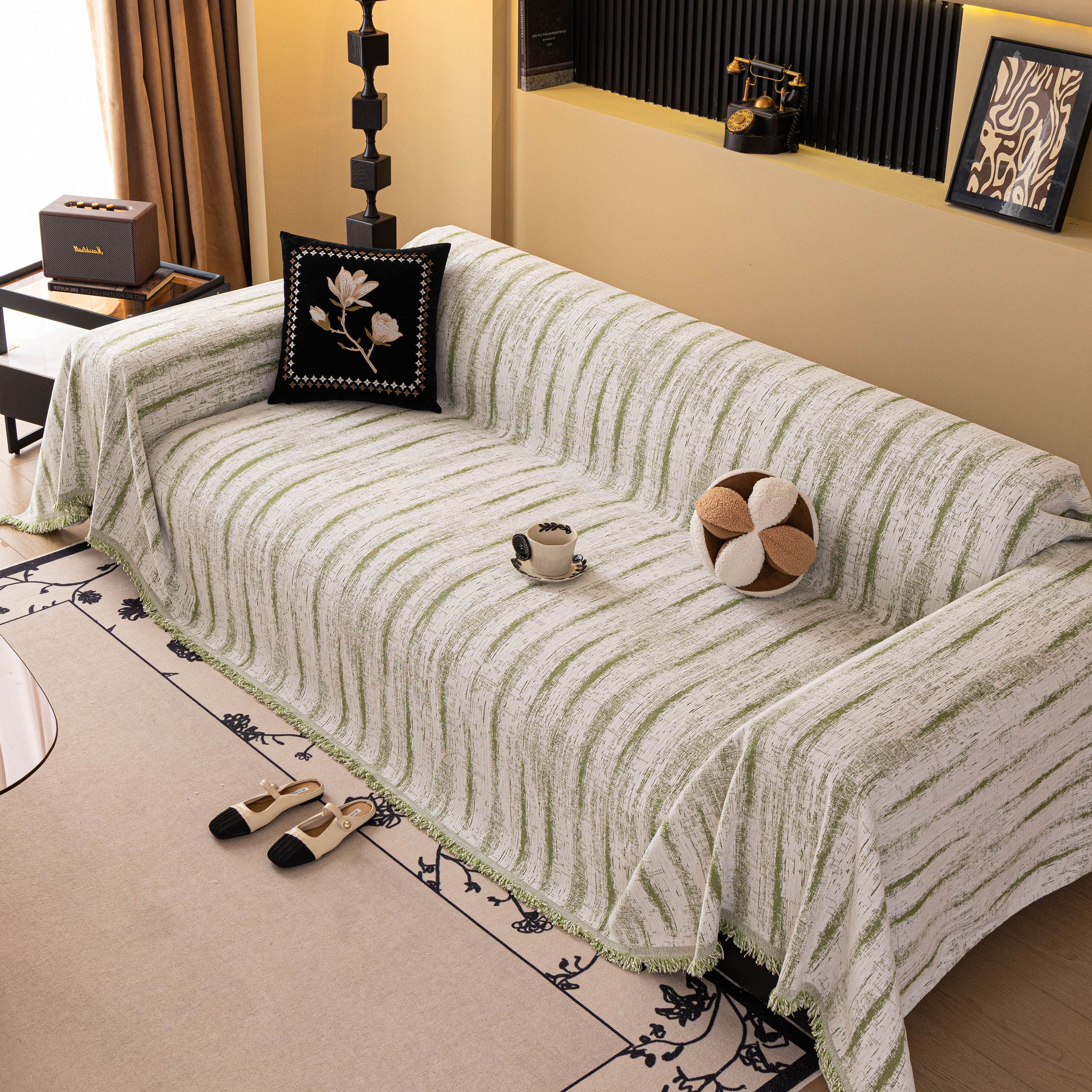 Chenille Oversized Throws for Couches, Washable and Durable Sofa Slipcover for Pets - Image 3
