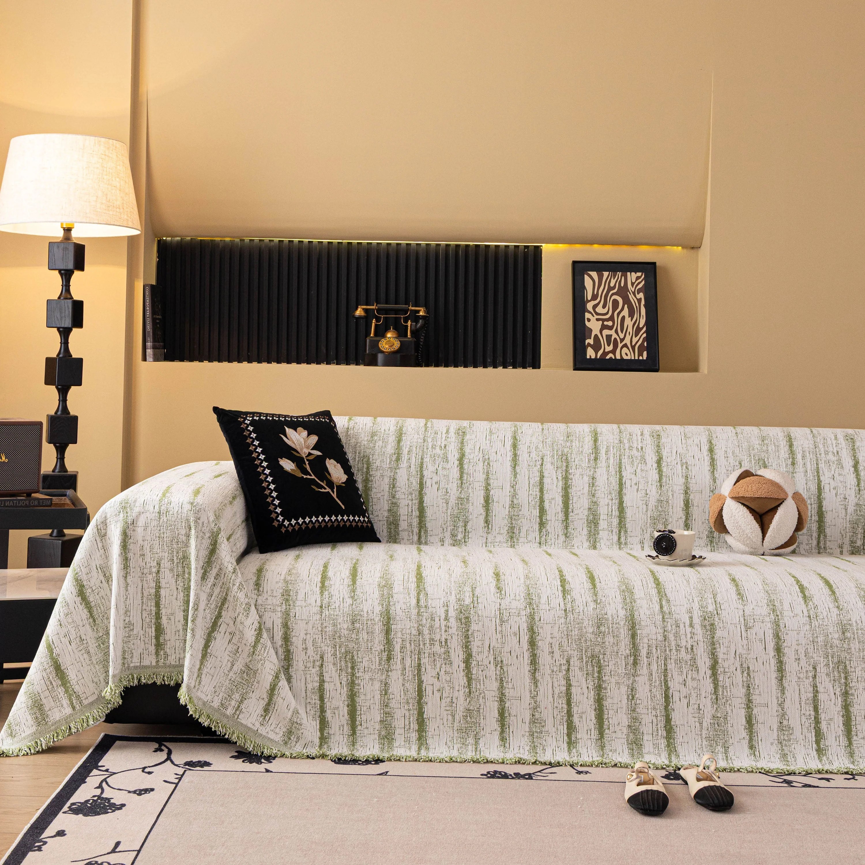 Chenille Oversized Throws for Couches, Washable and Durable Sofa Slipcover for Pets - Image 35