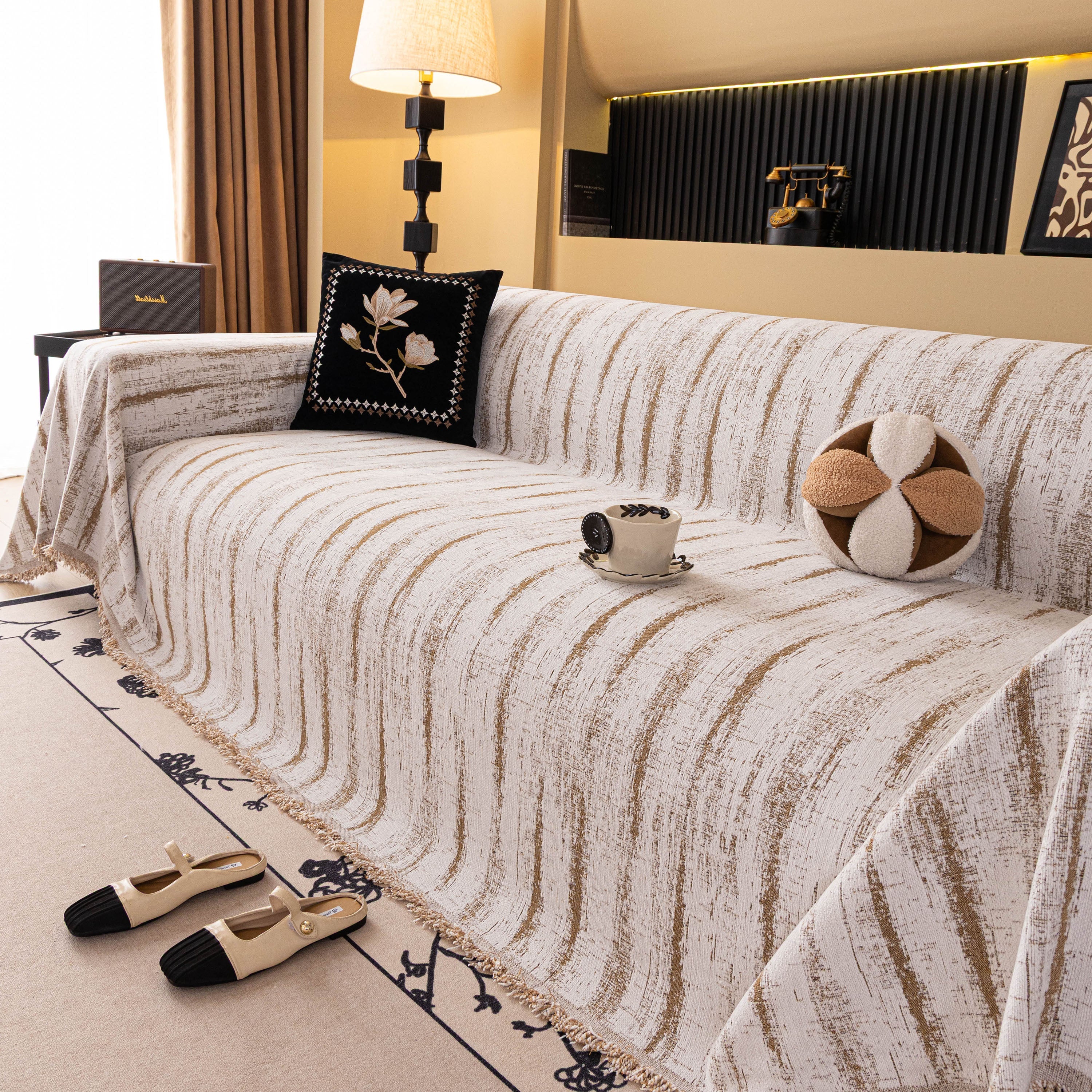 Chenille Oversized Throws for Couches, Washable and Durable Sofa Slipcover for Pets - Image 36
