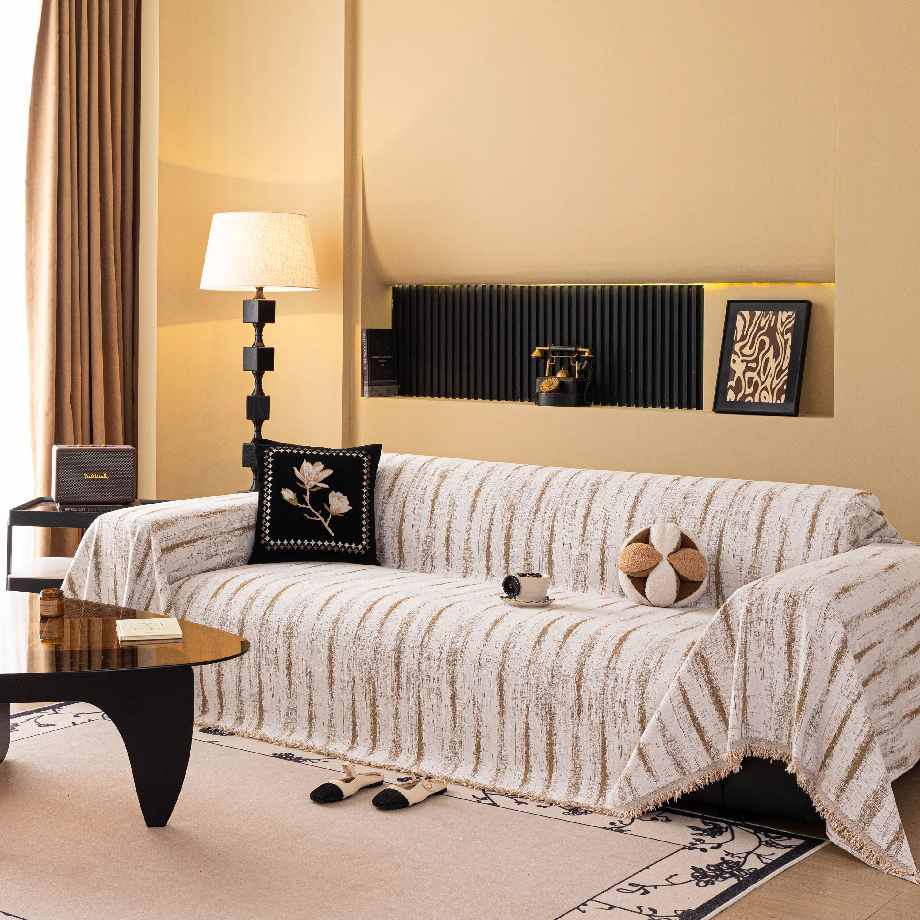 Chenille Oversized Throws for Couches, Washable and Durable Sofa Slipcover for Pets - Image 37