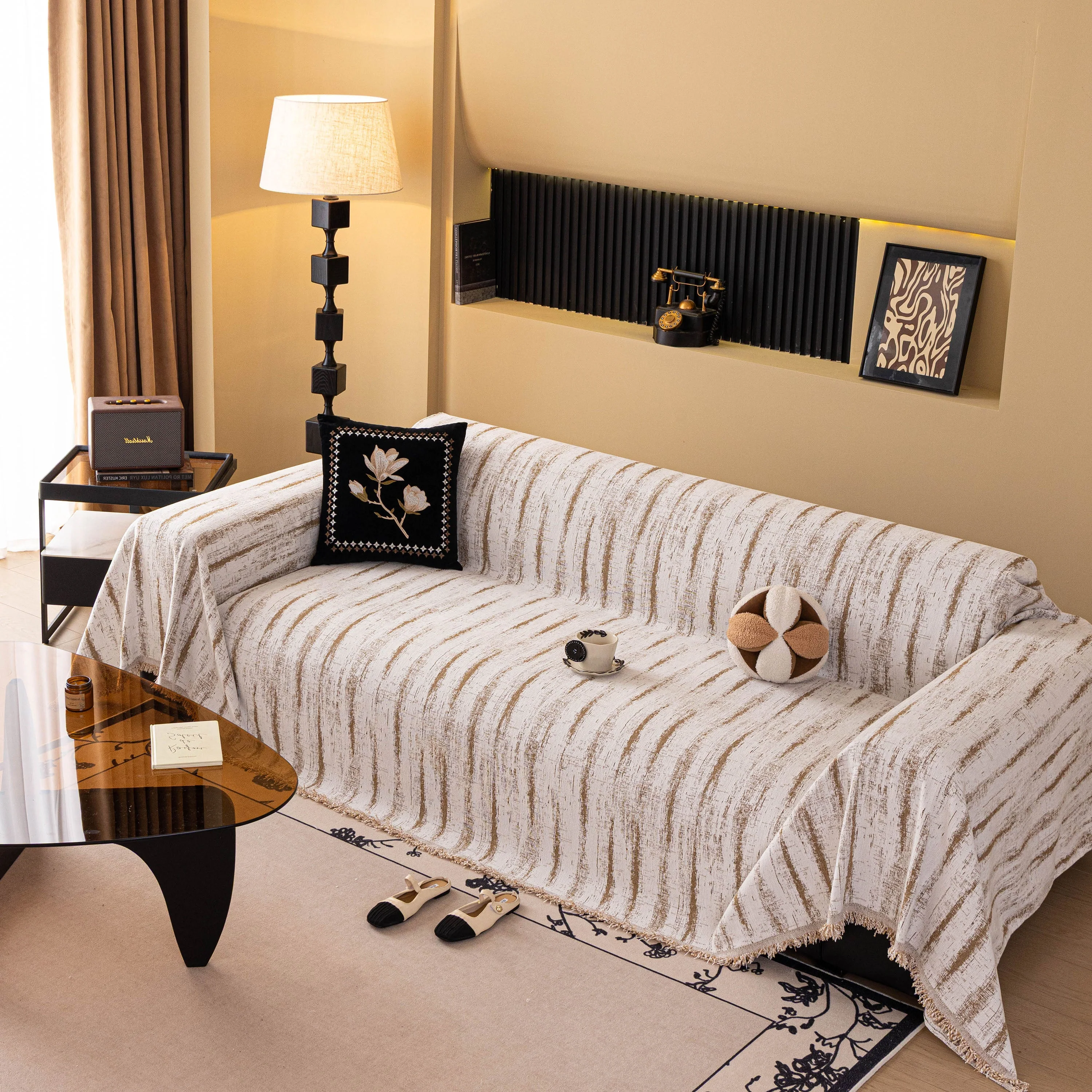 Chenille Oversized Throws for Couches, Washable and Durable Sofa Slipcover for Pets - Image 38