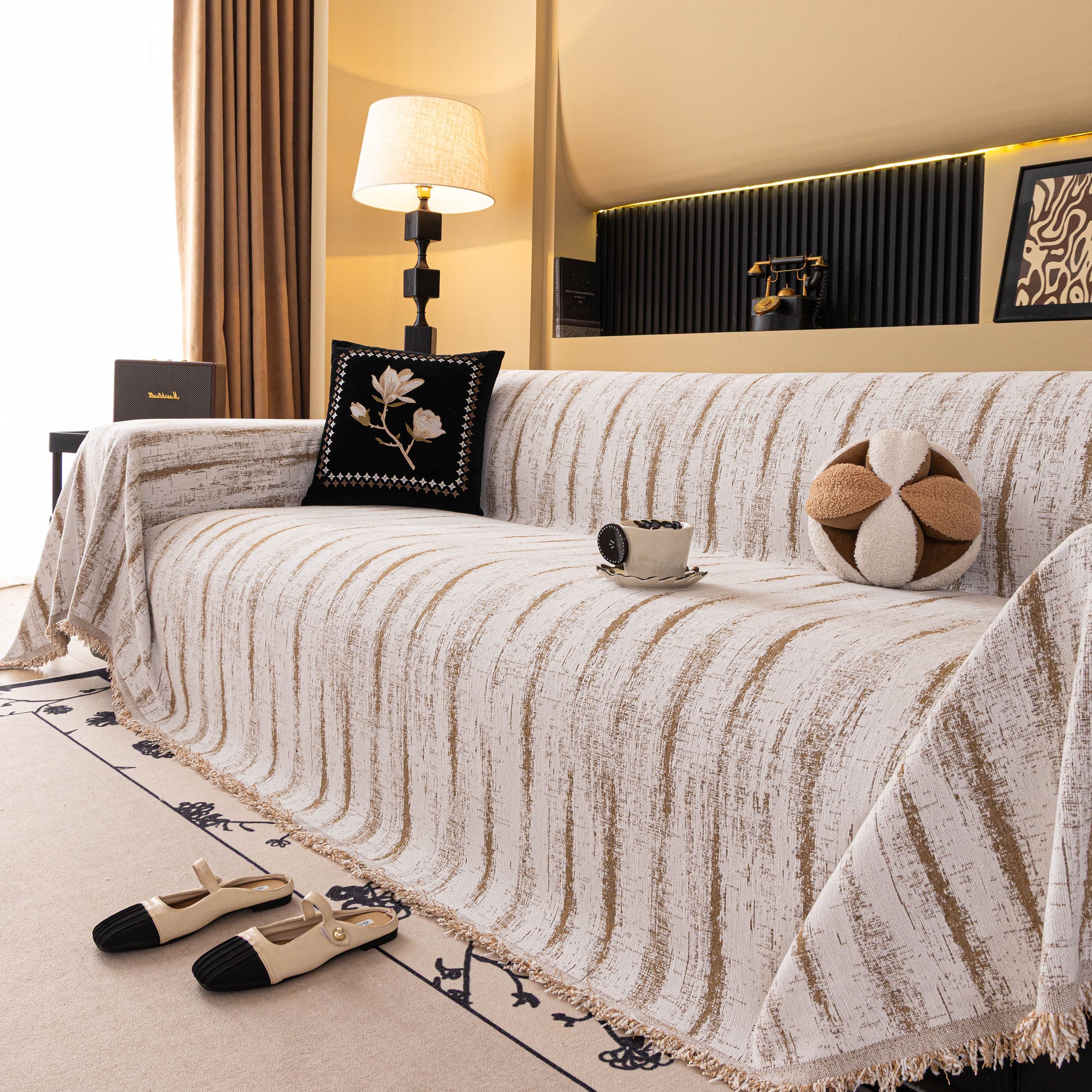 Chenille Oversized Throws for Couches, Washable and Durable Sofa Slipcover for Pets - Image 41