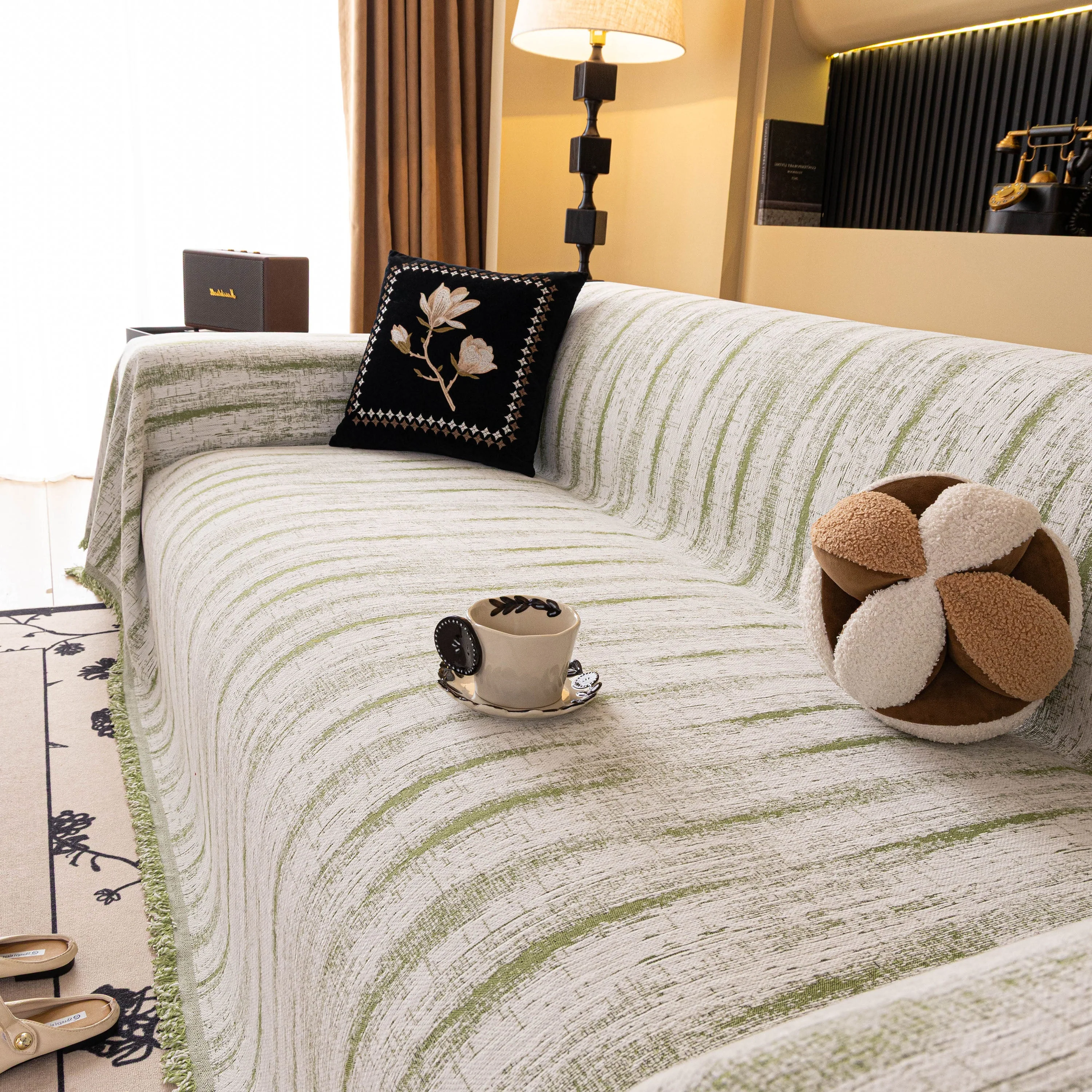 Chenille Oversized Throws for Couches, Washable and Durable Sofa Slipcover for Pets - Image 6