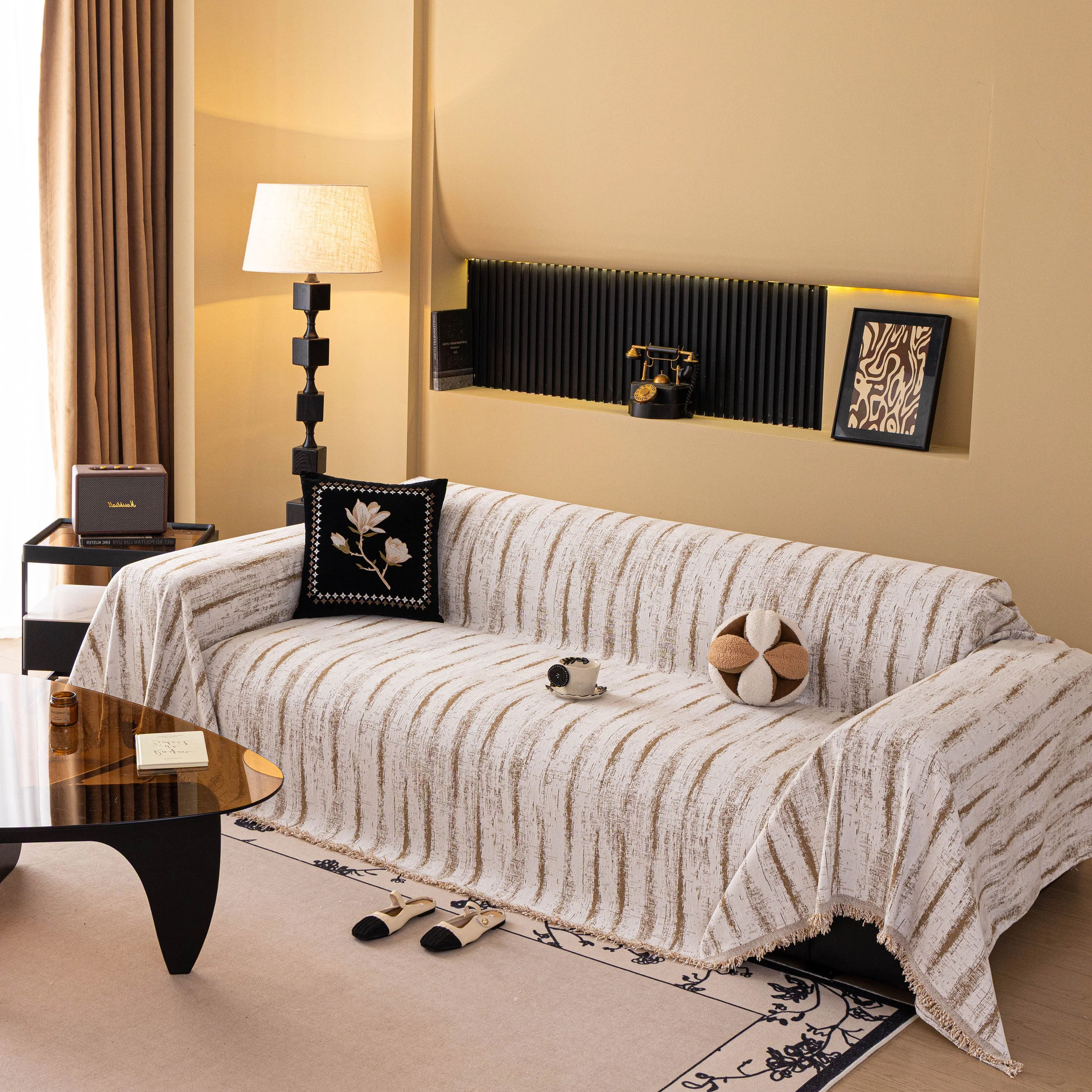 Chenille Oversized Throws for Couches, Washable and Durable Sofa Slipcover for Pets - Image 67
